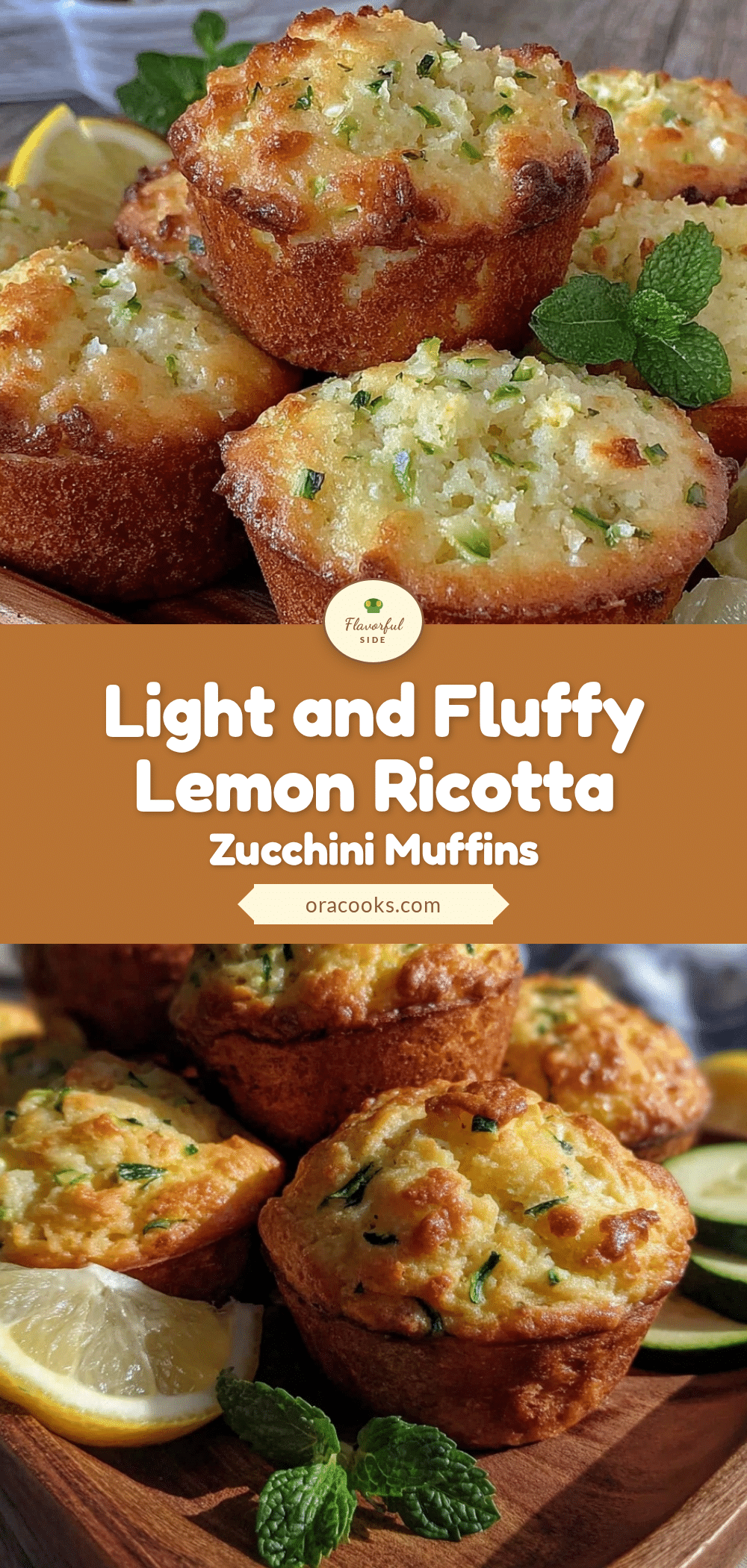 lemon ricotta zucchini muffins recipe