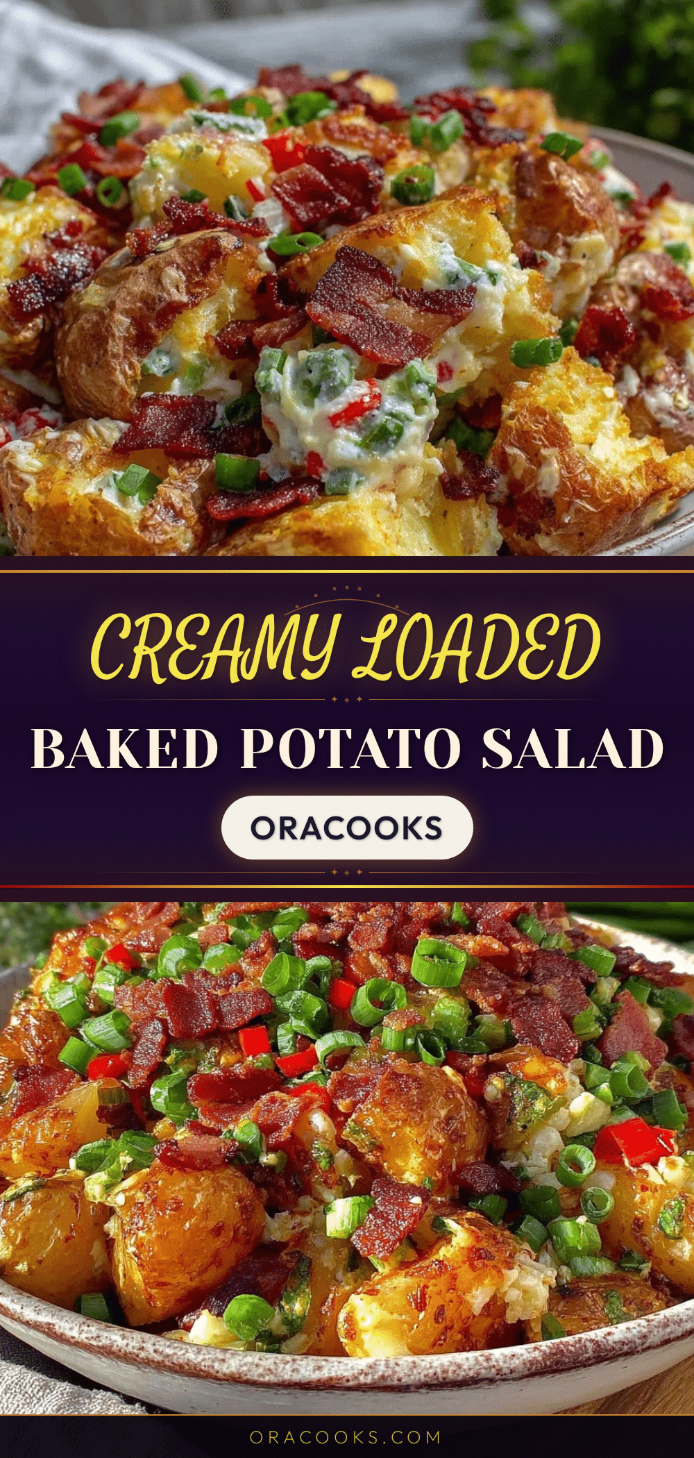 loaded baked potato salad without mayo recipe