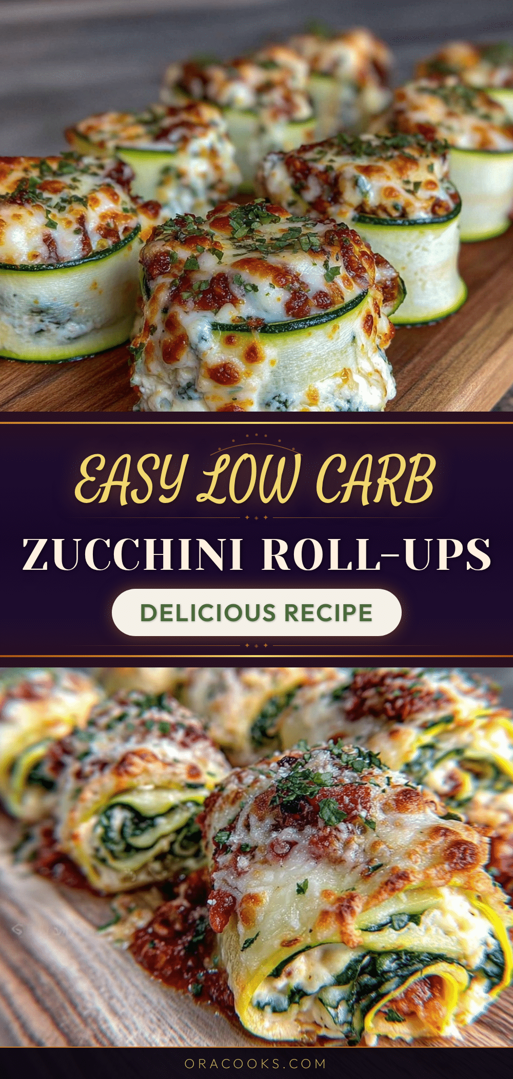 low carb zucchini lasagna roll-ups recipe