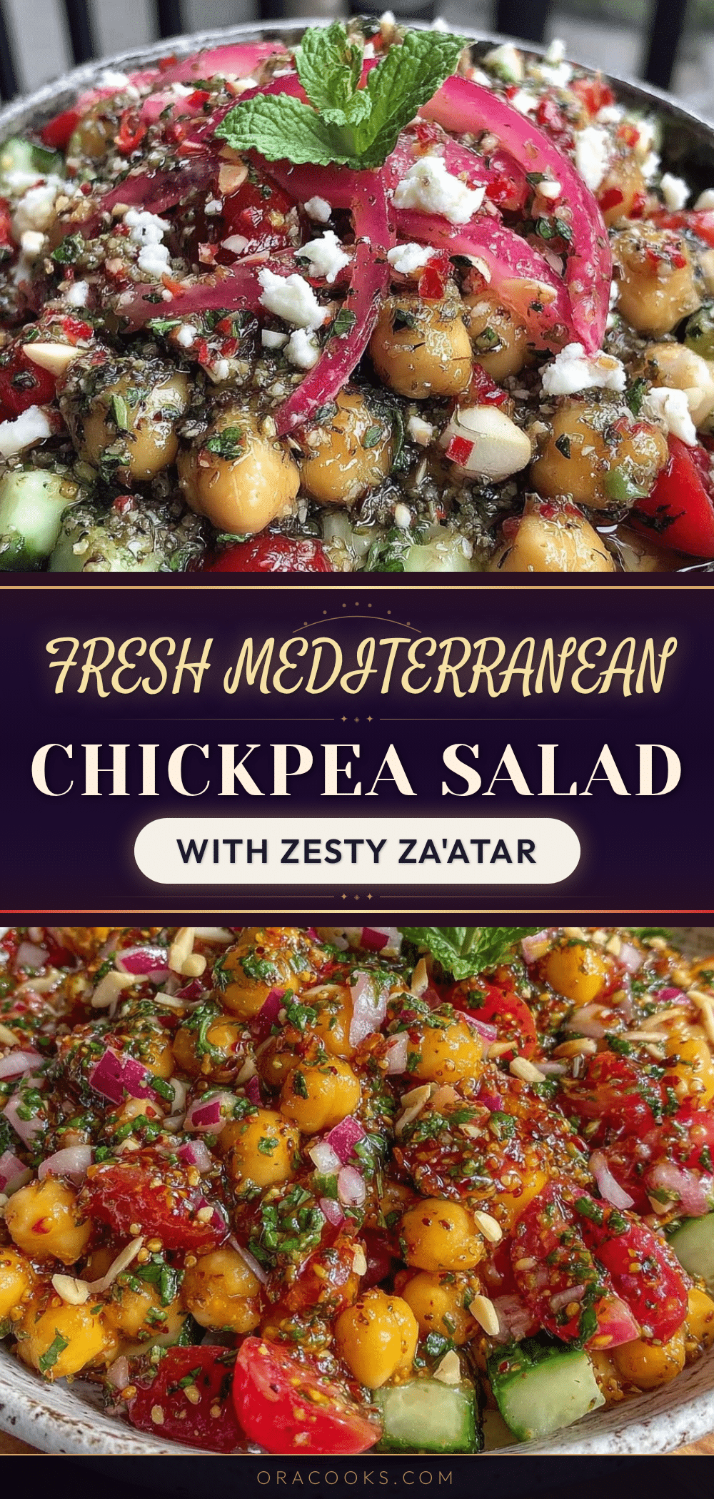 Mediterranean chickpea salad recipe