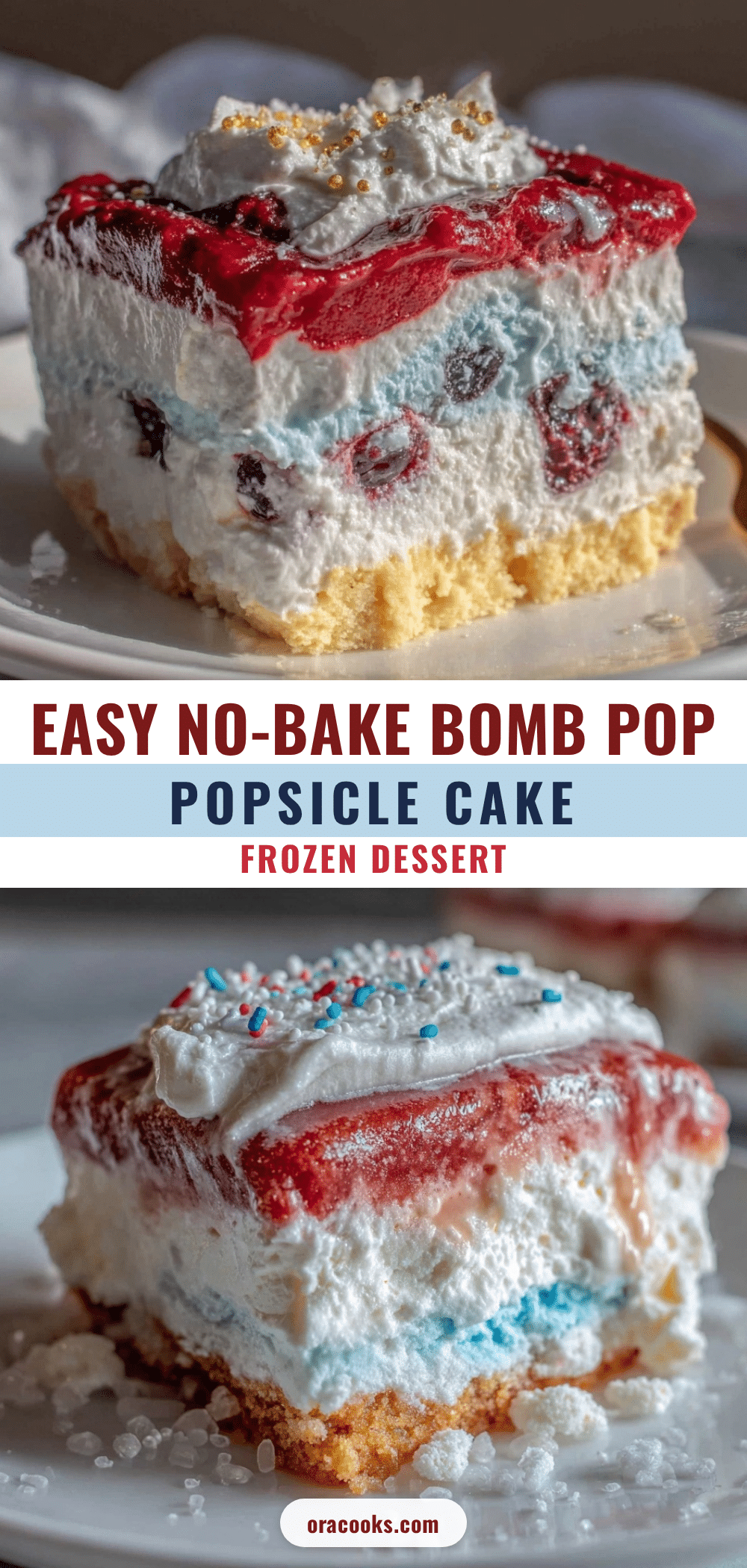 no bake bomb pop popsicle cake recipe