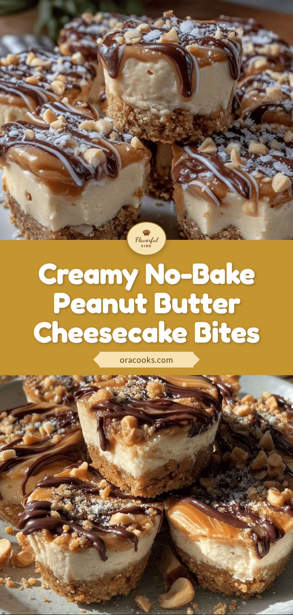 no-bake peanut butter cheesecake bites recipe
