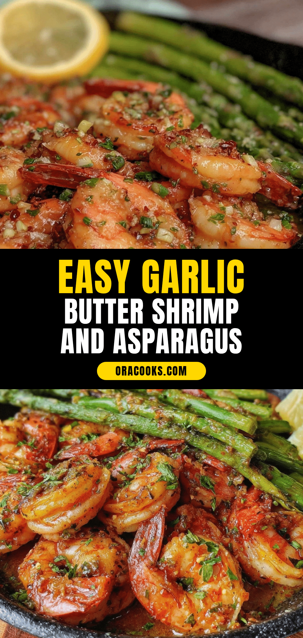 one-pan garlic butter shrimp and asparagus recipe