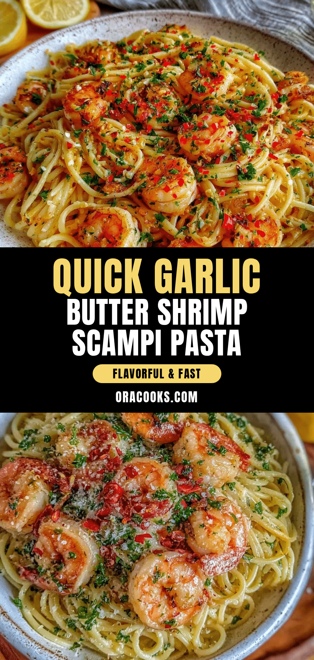 quick shrimp scampi pasta recipe
