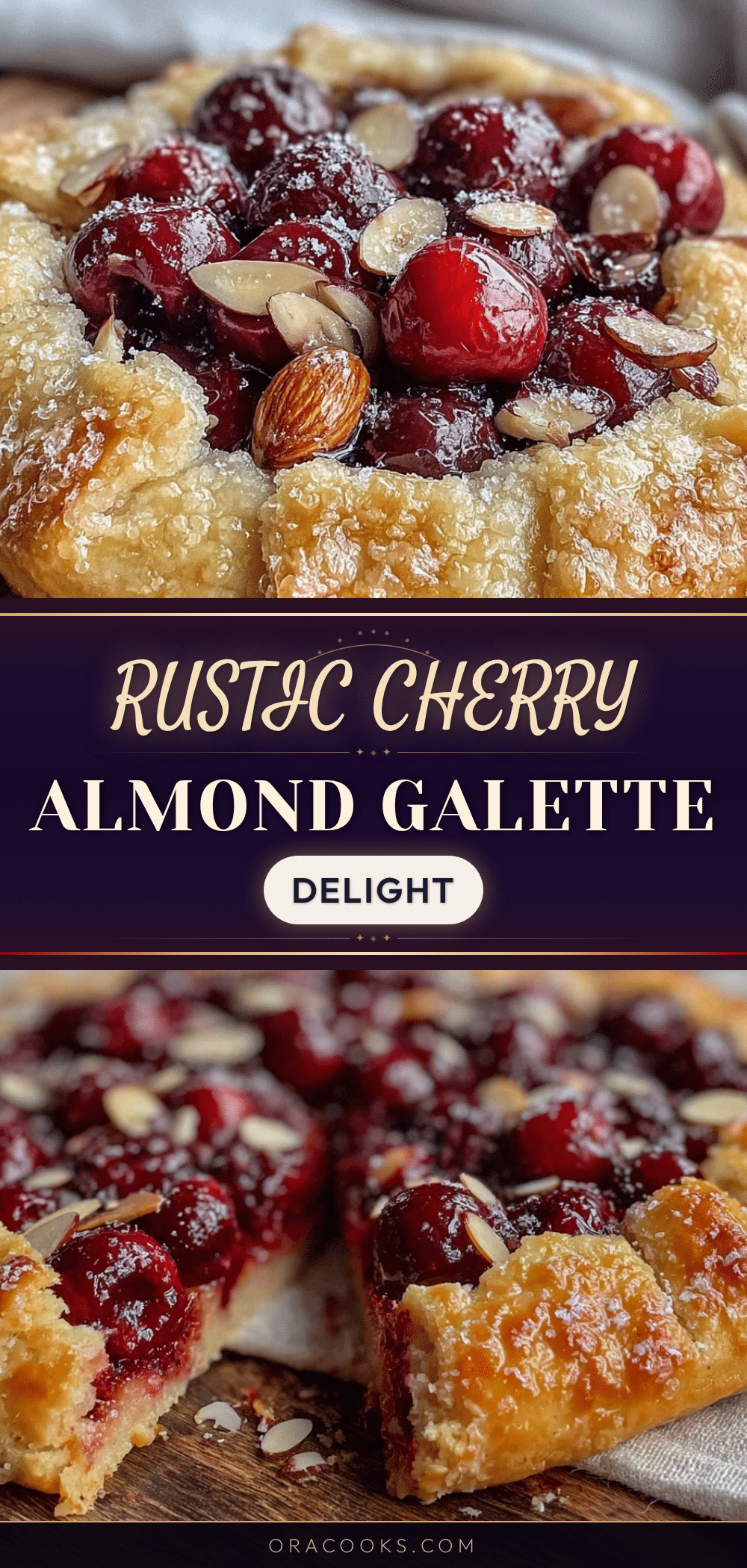 rustic cherry almond galette recipe