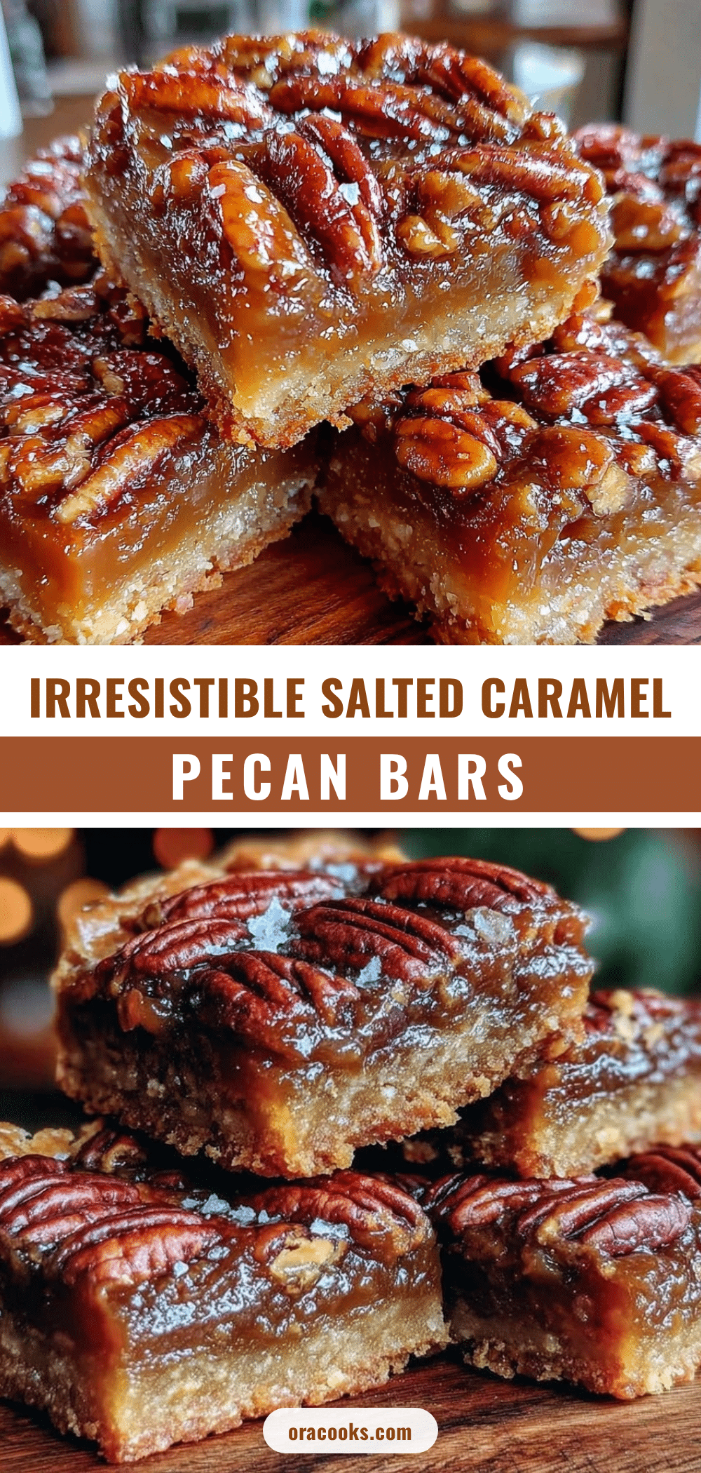 salted caramel pecan pie bars recipe