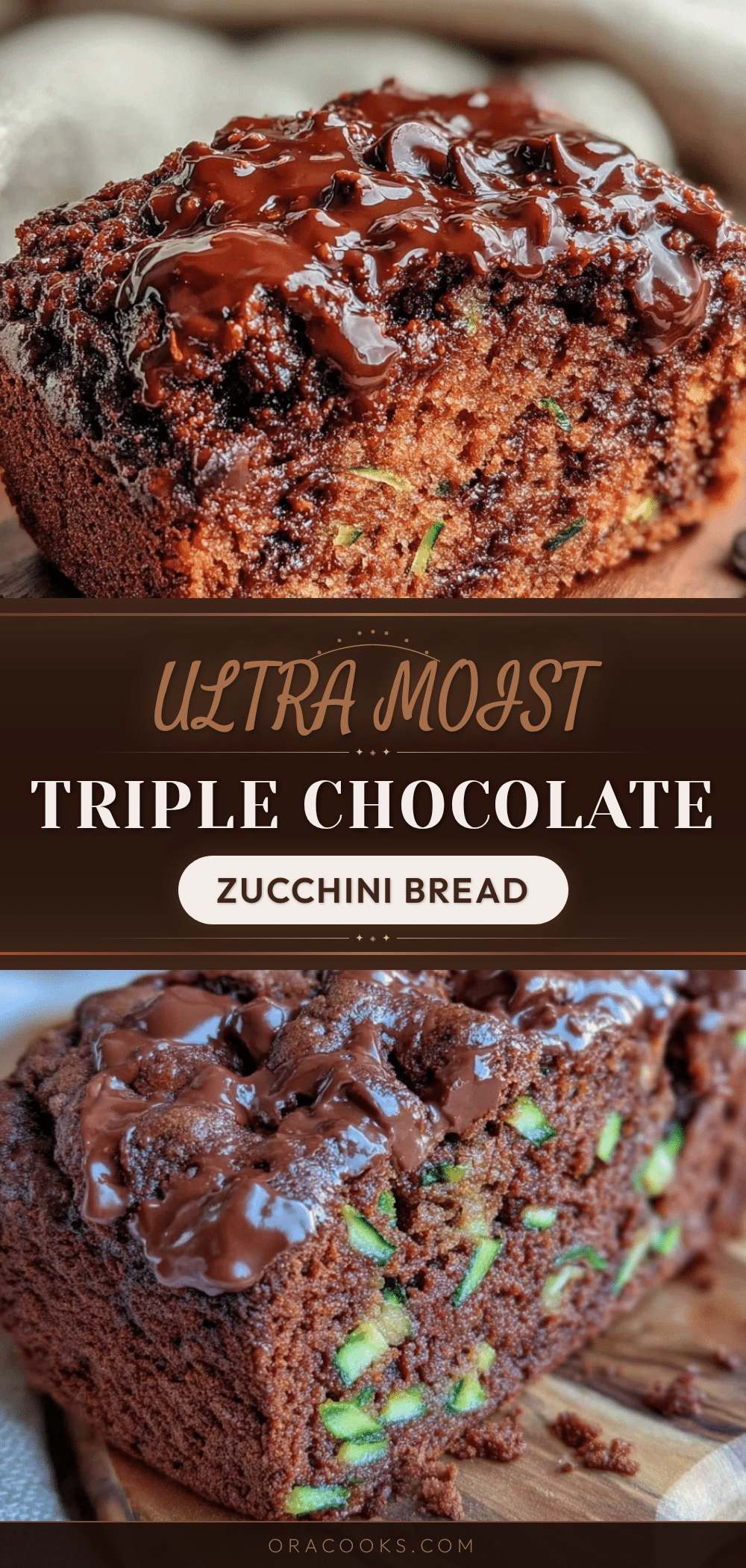 triple chocolate zucchini bread recipe