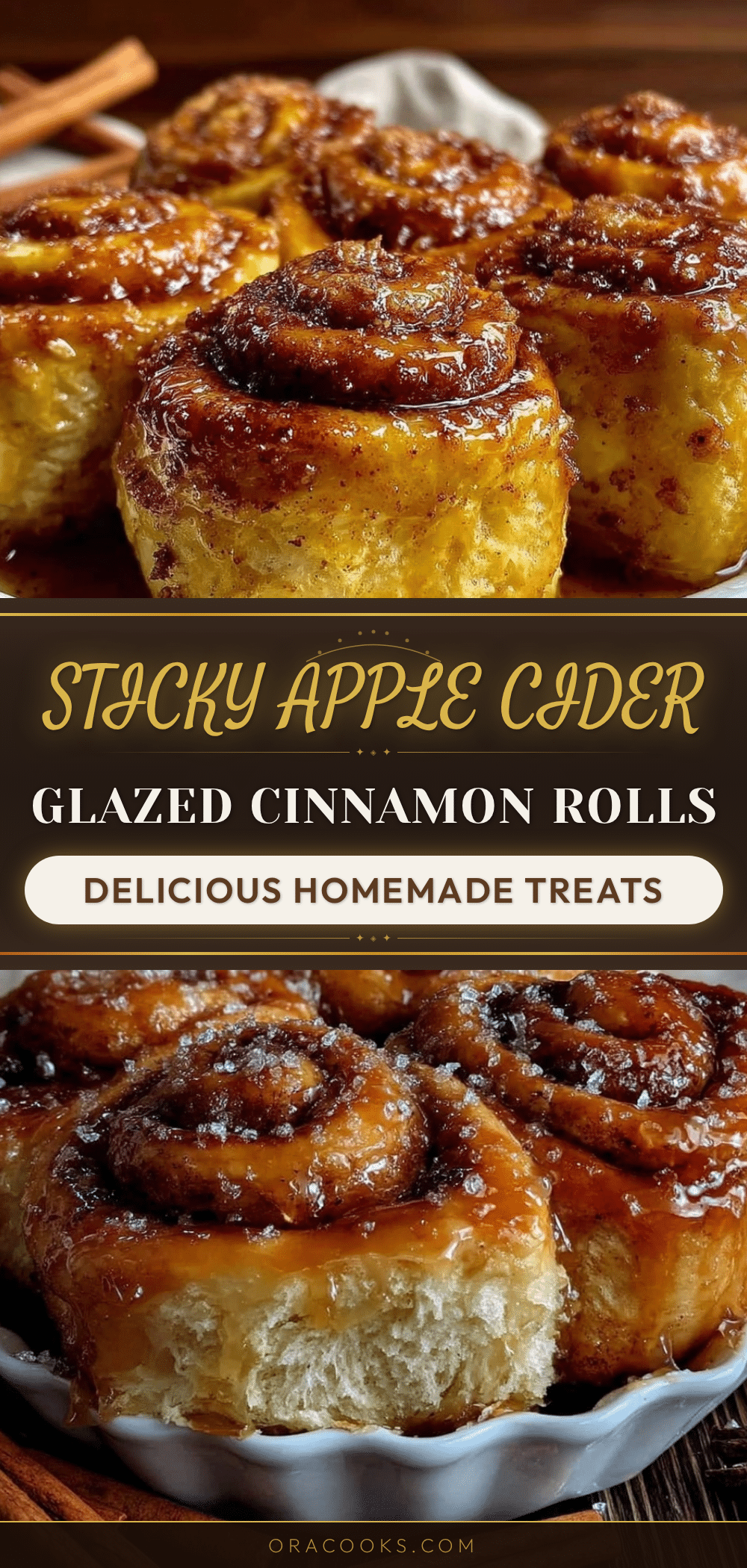 apple cider glazed sourdough cinnamon roll buns recipe