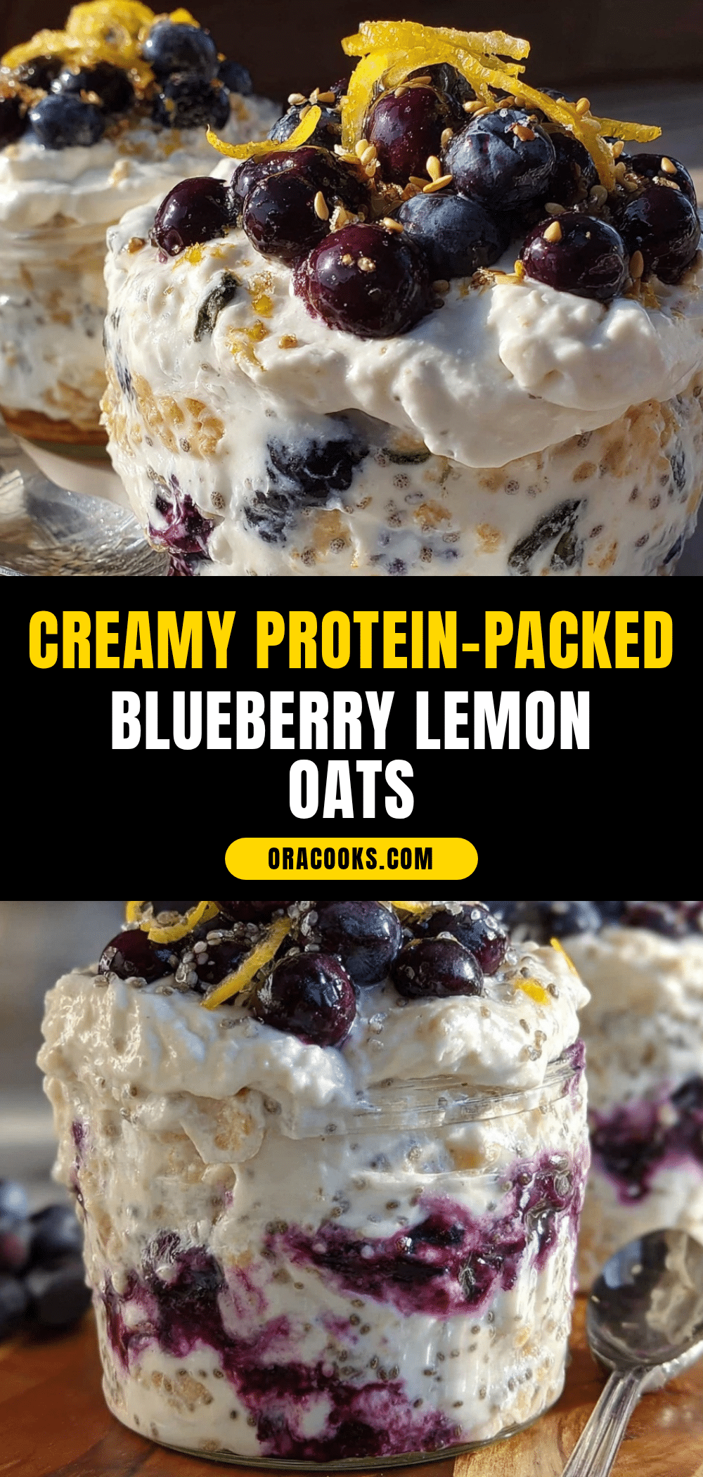 blueberry lemon overnight oats recipe