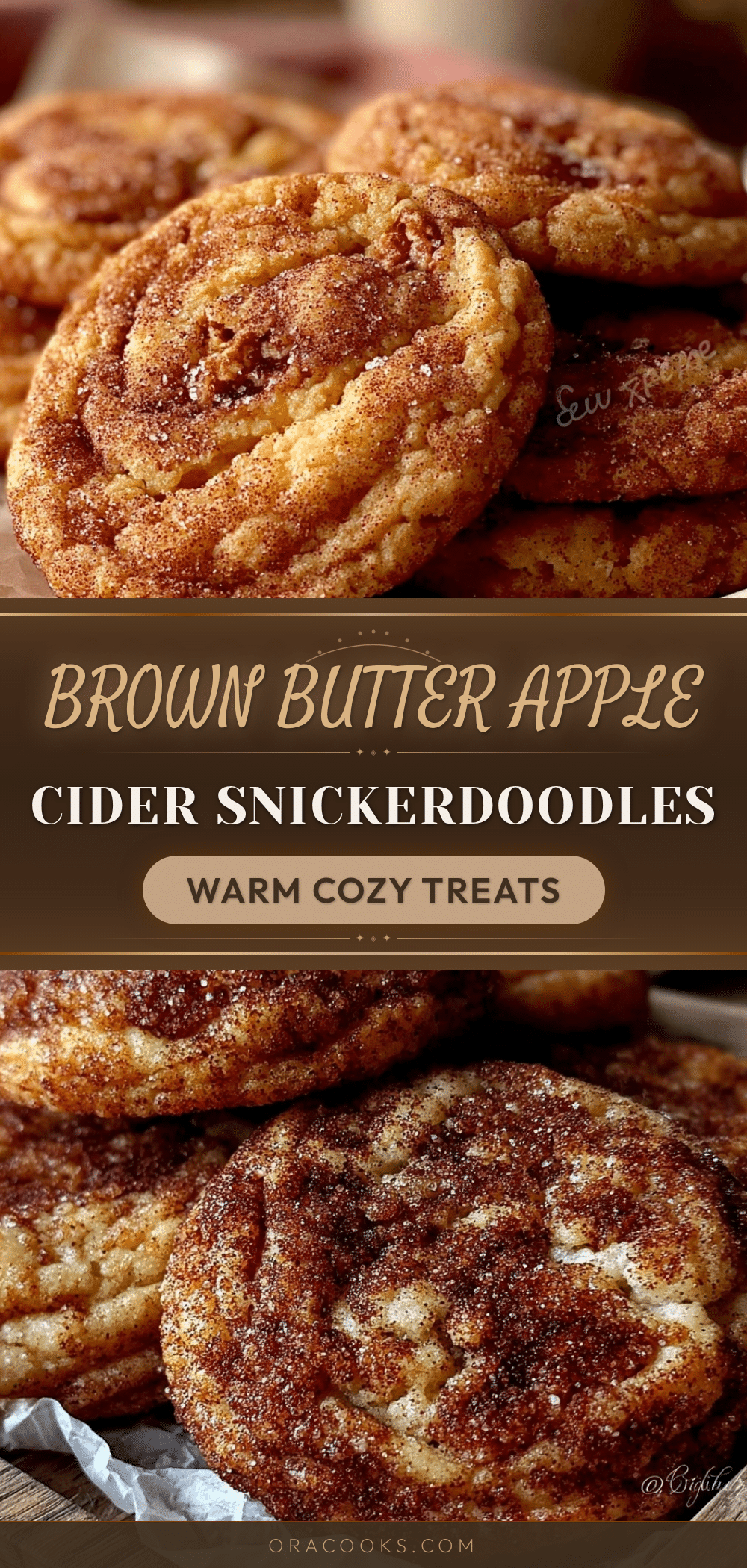 brown butter apple cider snickerdoodles recipe