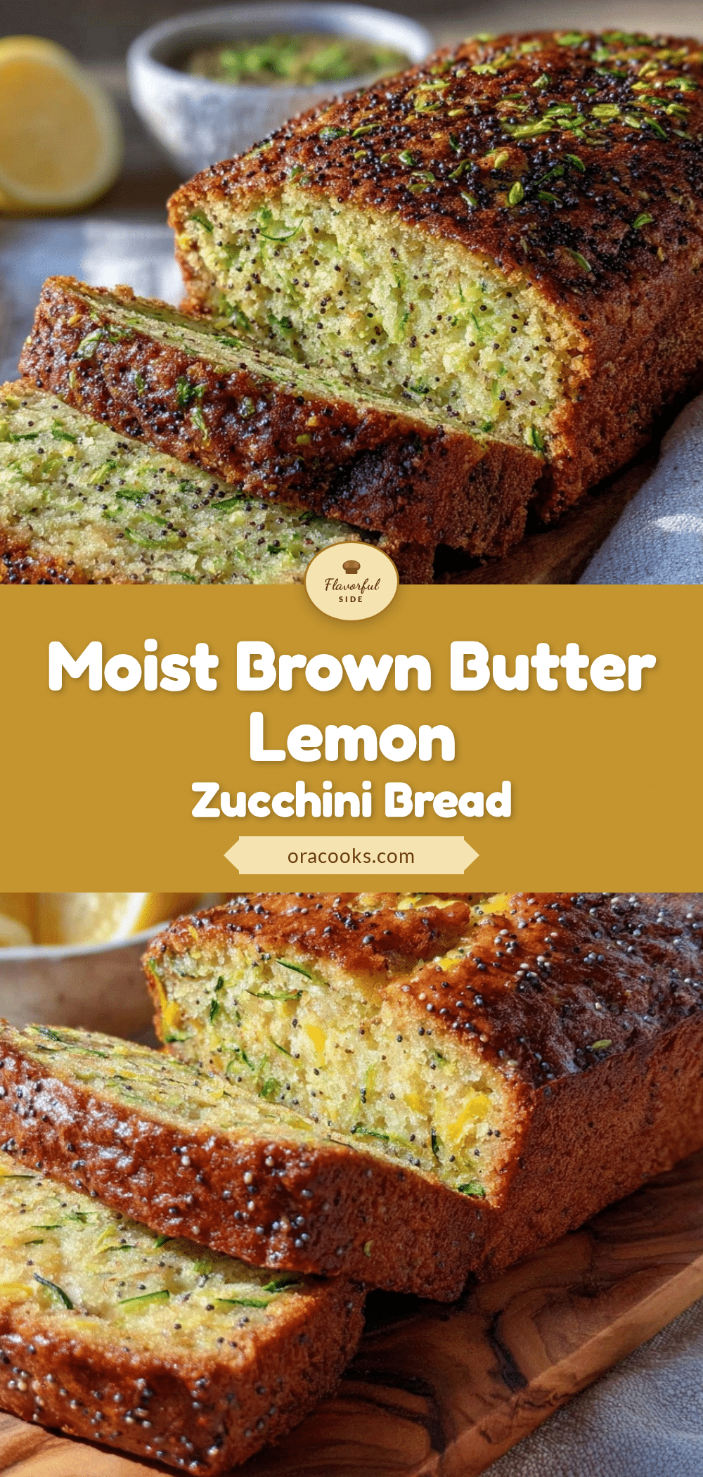brown butter lemon zucchini bread recipe