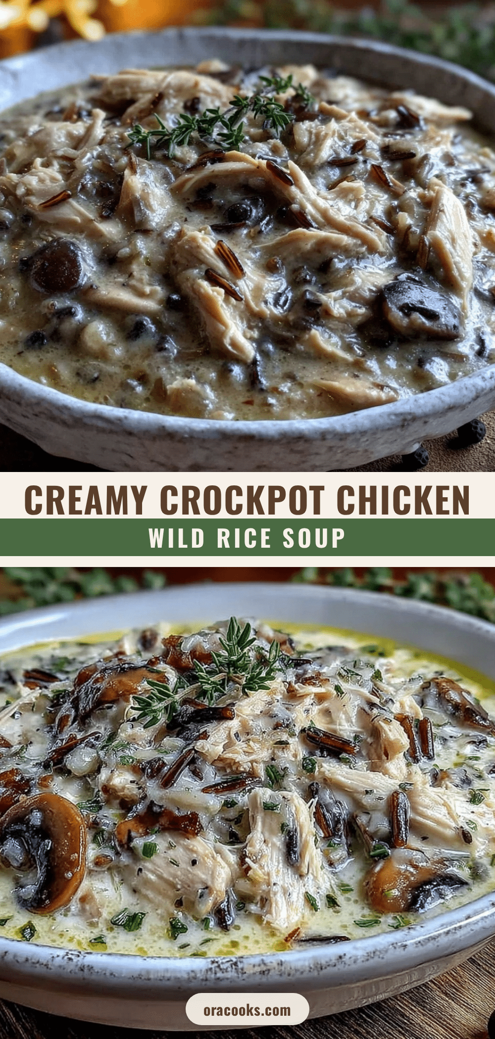 creamy crockpot chicken wild rice soup recipe