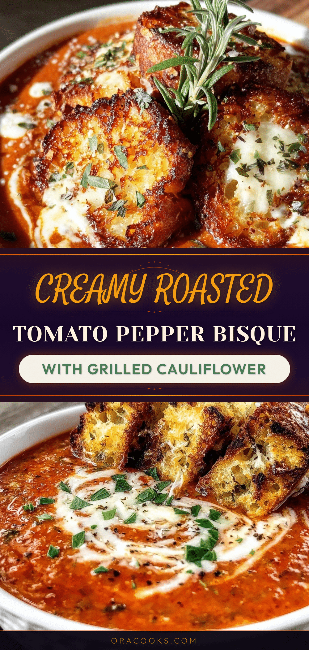 creamy roasted tomato and red pepper bisque recipe