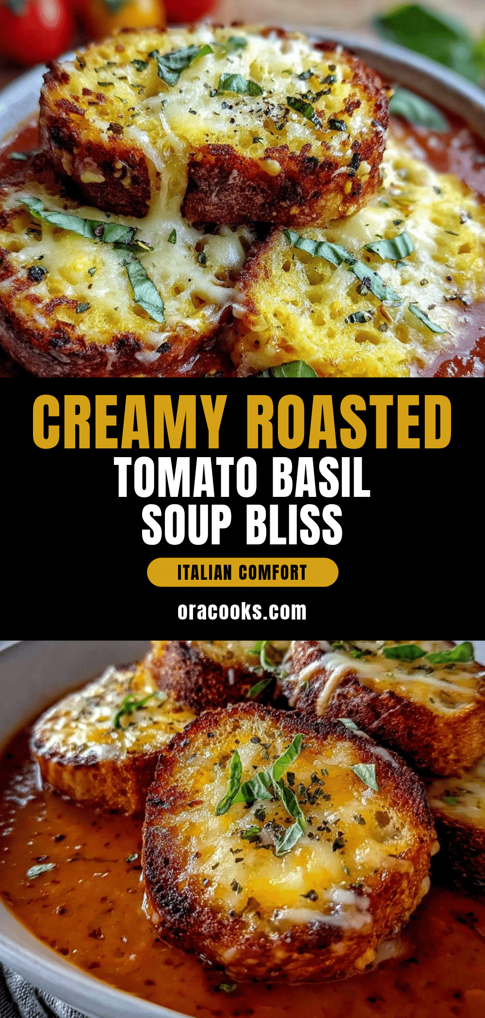 creamy roasted tomato basil soup recipe