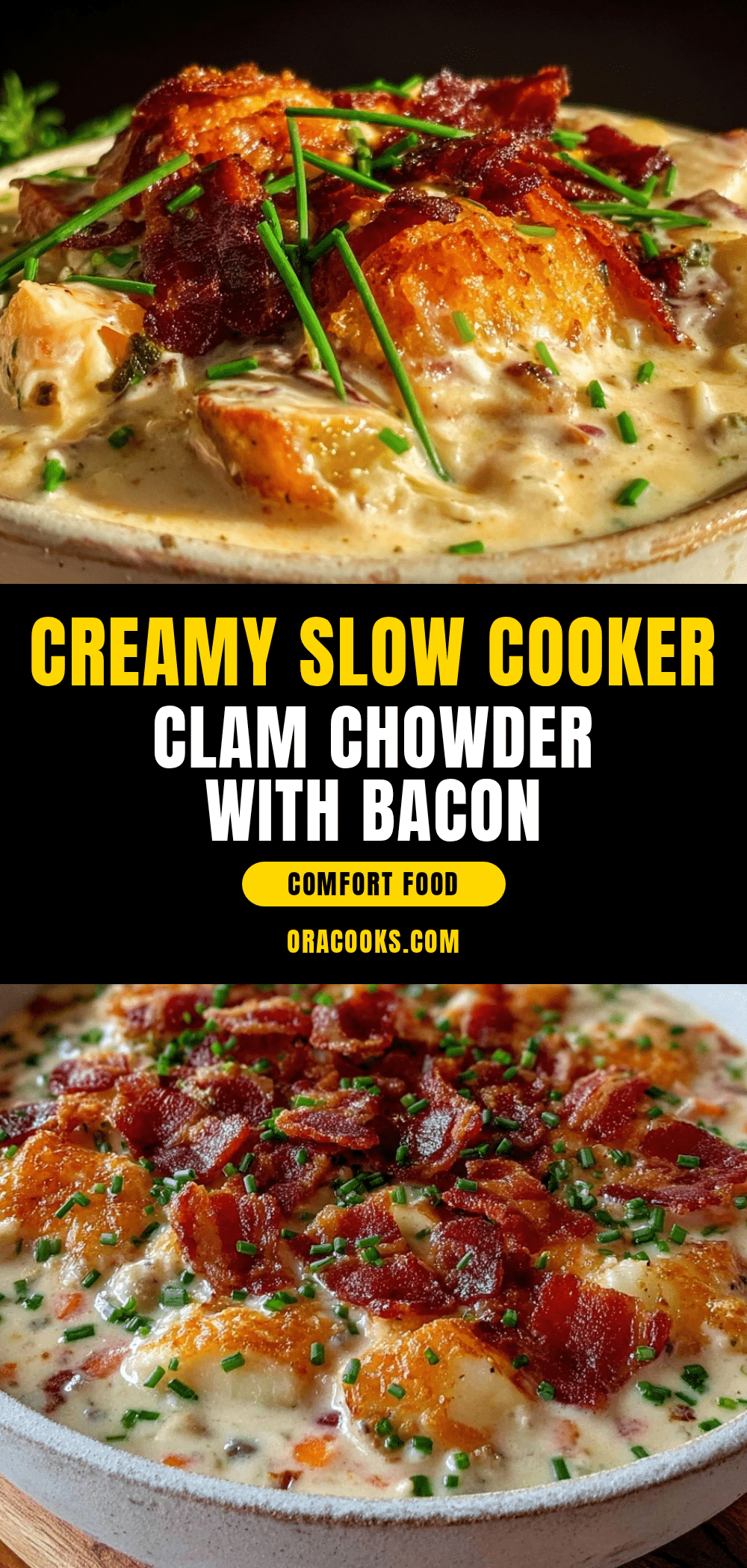 creamy slow cooker clam chowder recipe