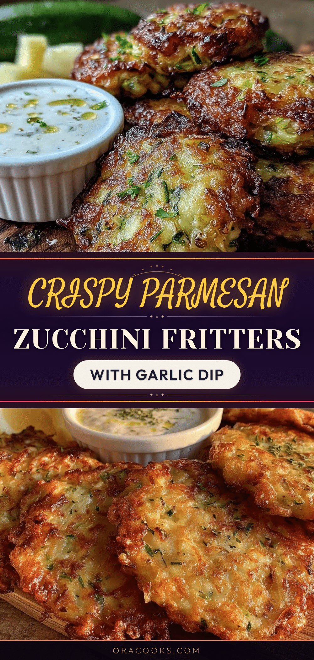 crispy Parmesan zucchini fritters recipe