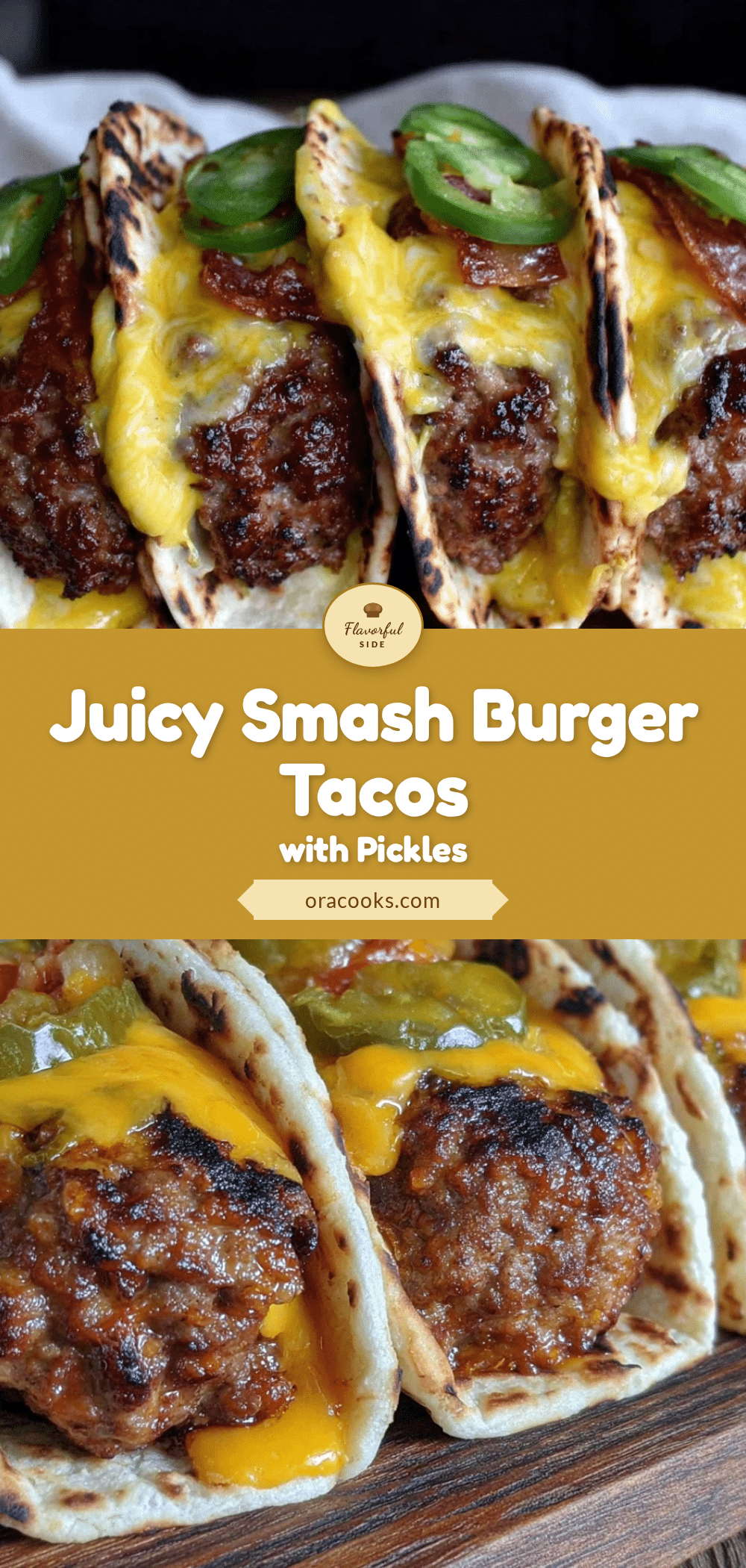 crispy smash burger tacos recipe