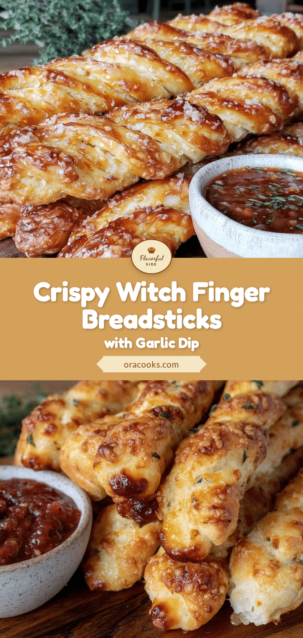 crispy witch finger breadsticks recipe