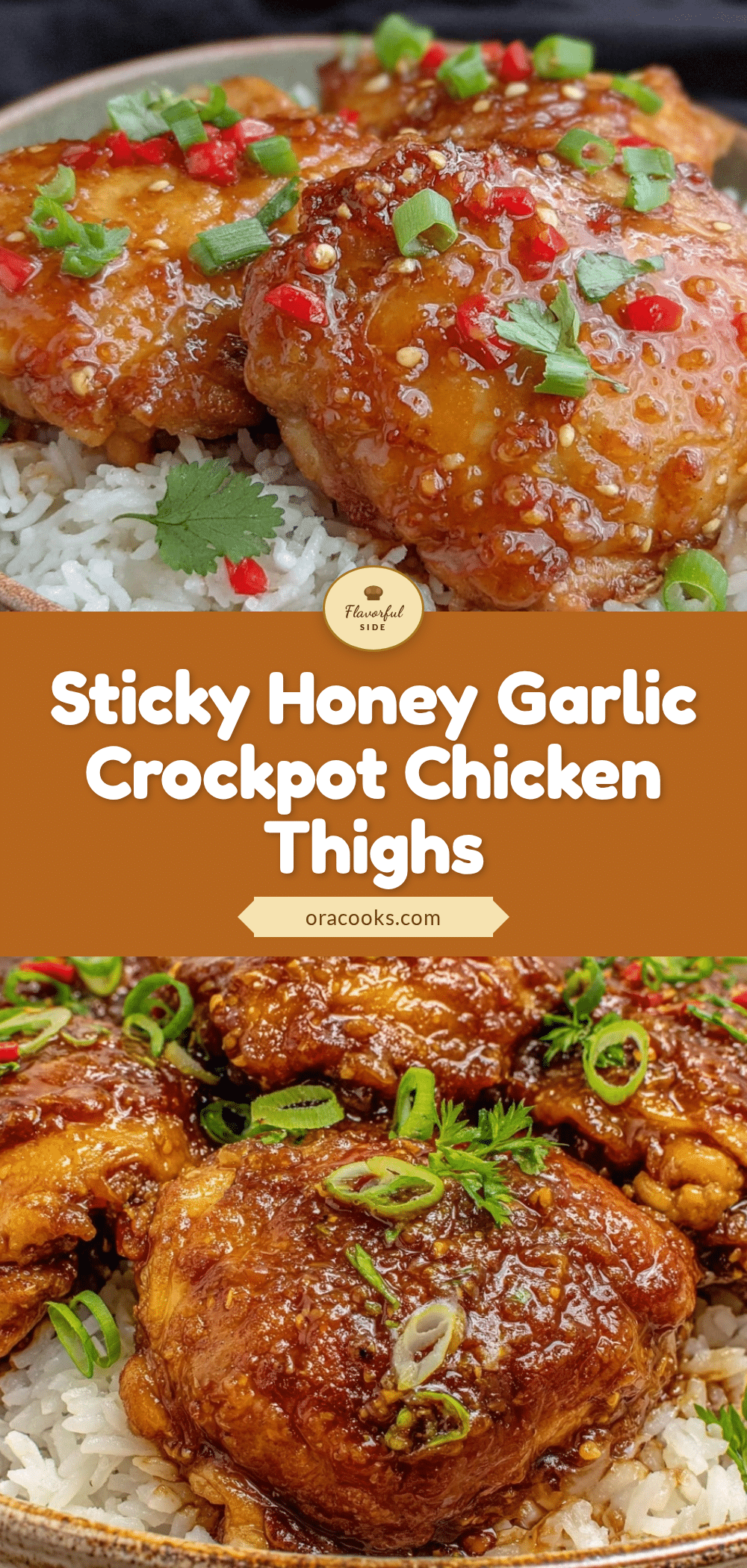 crockpot honey garlic chicken thighs recipe