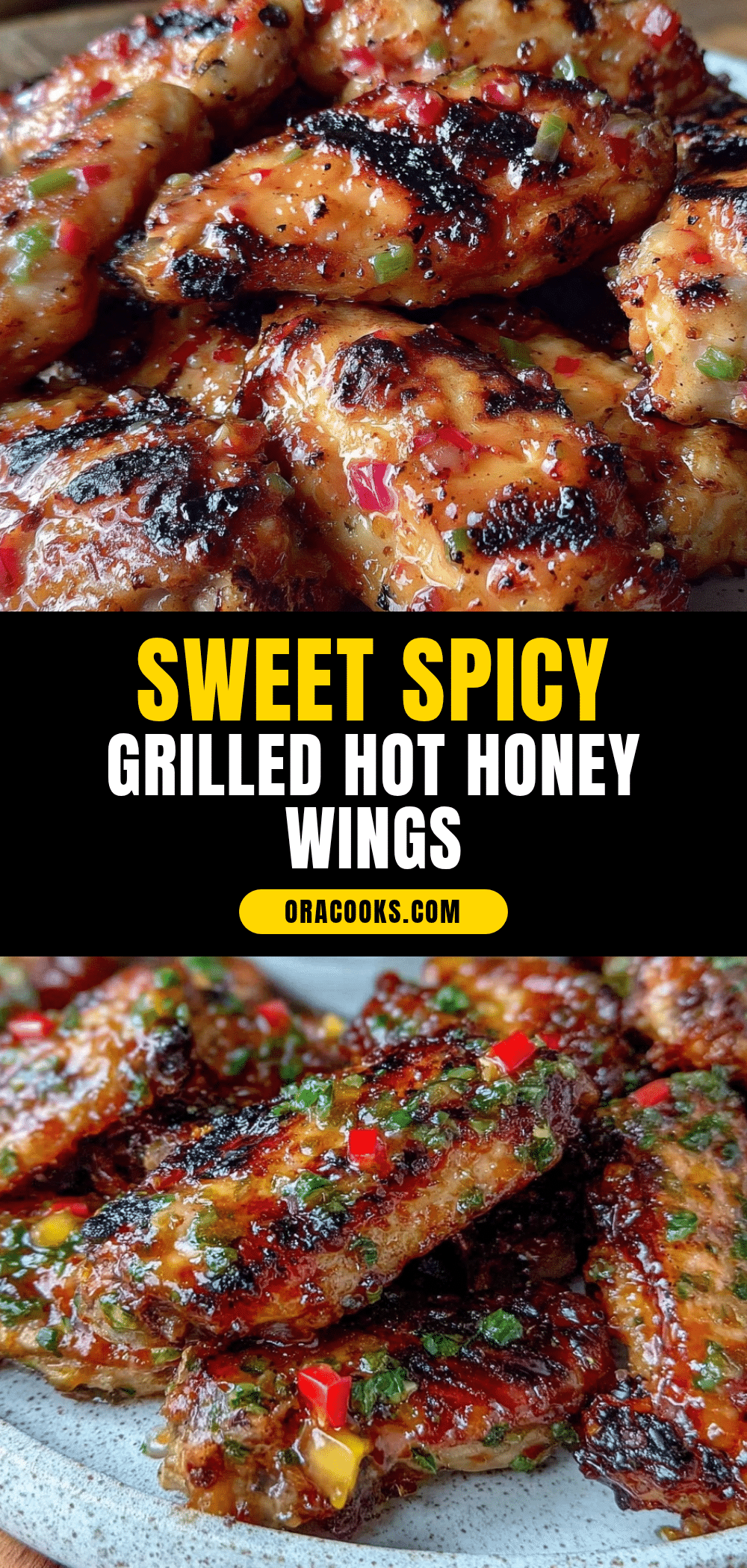 grilled hot honey chicken wings recipe