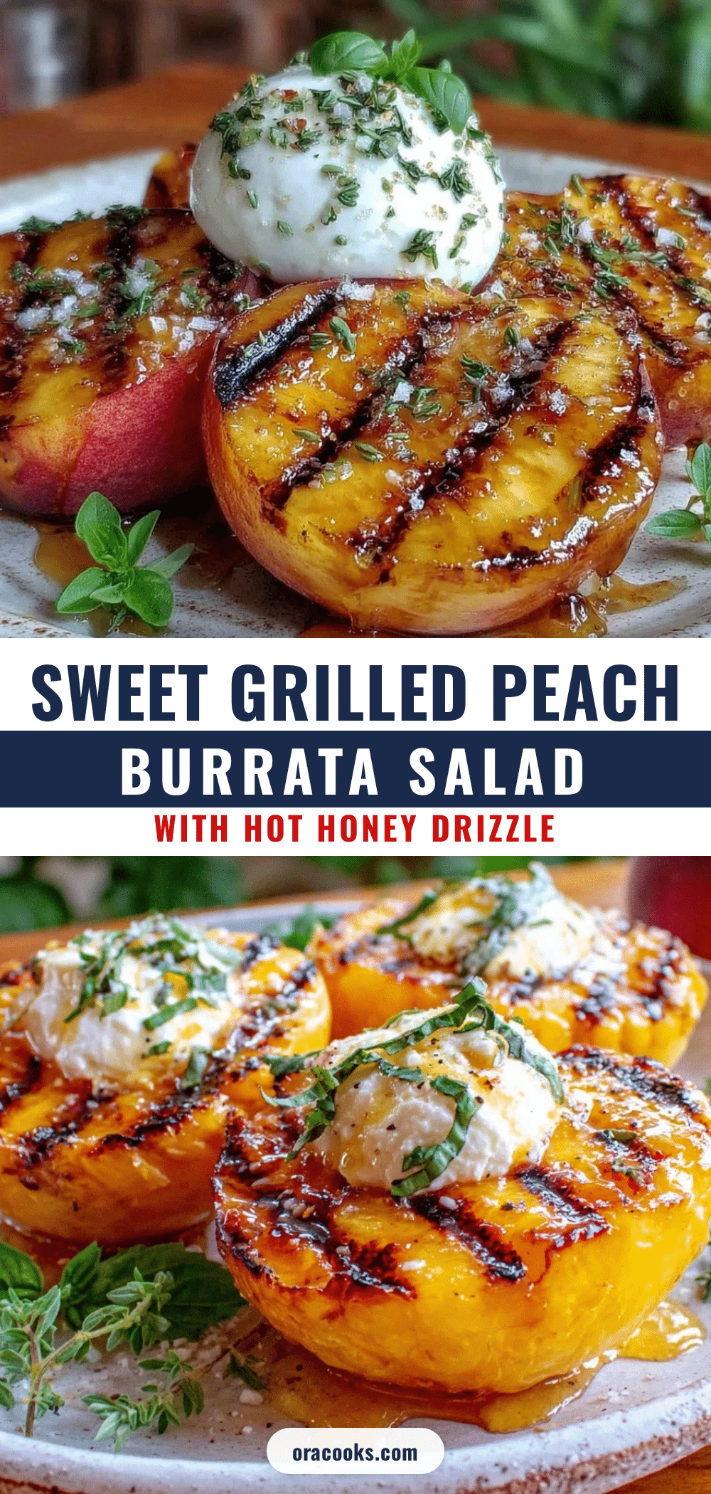 grilled peach burrata salad recipe