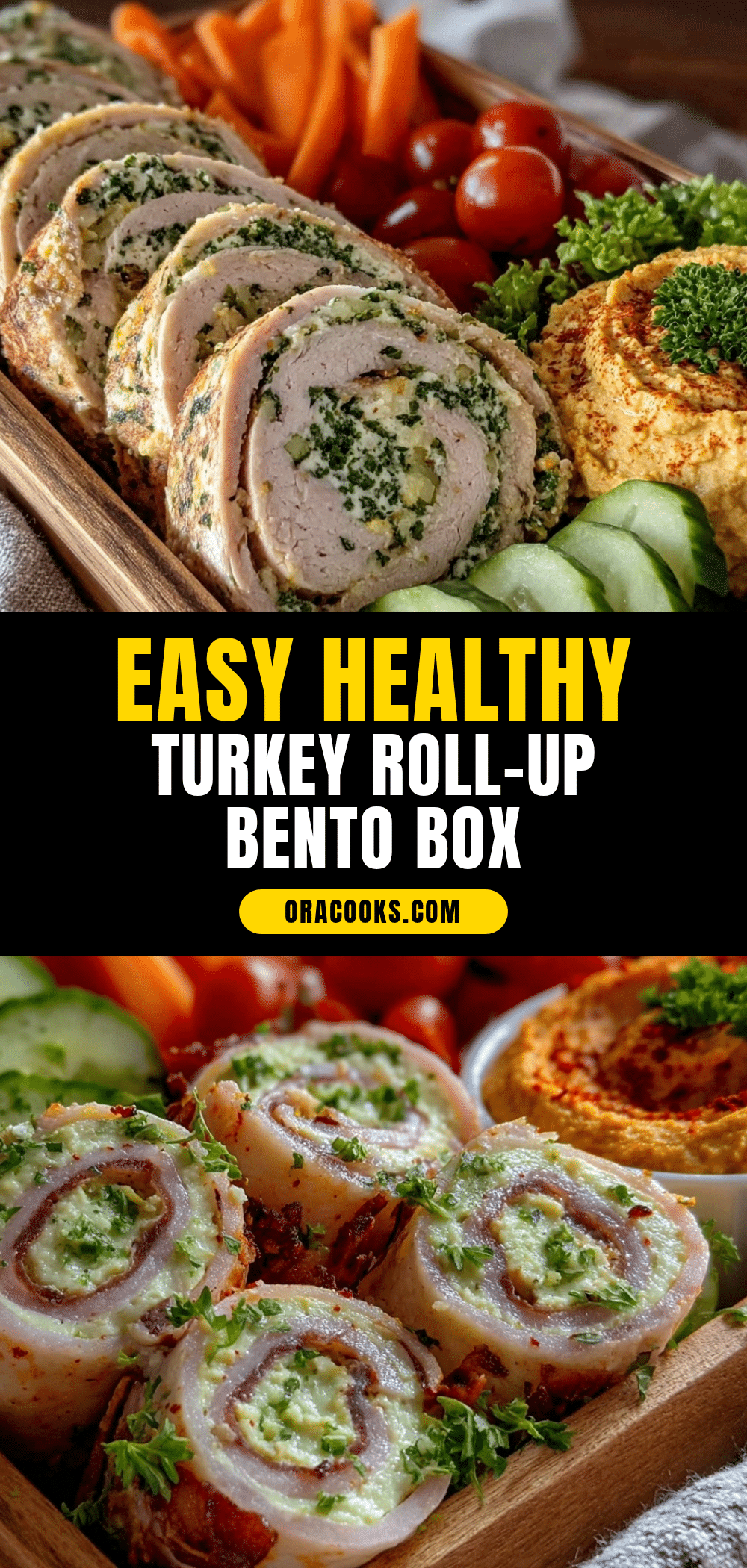 Healthy Build-Your-Own Turkey Roll-Up Bento Box recipe