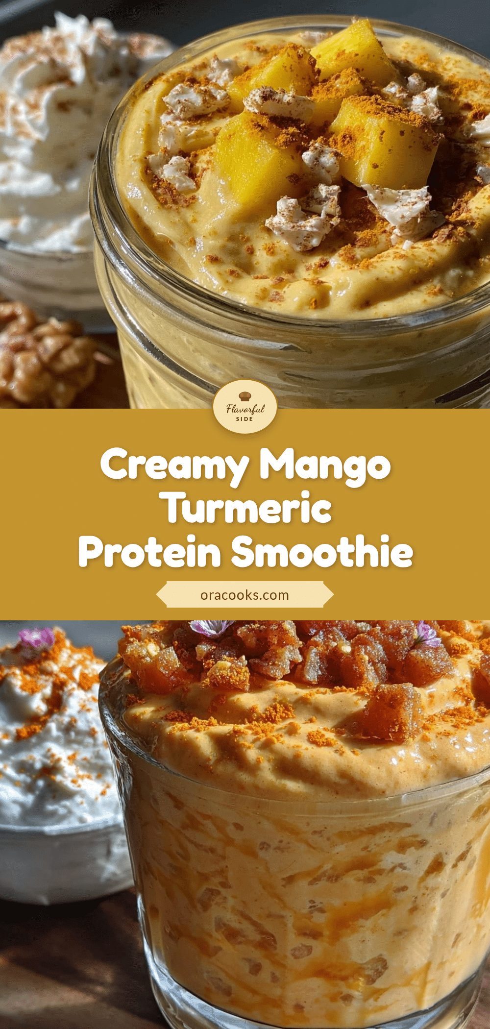 healthy protein mango turmeric smoothie recipe