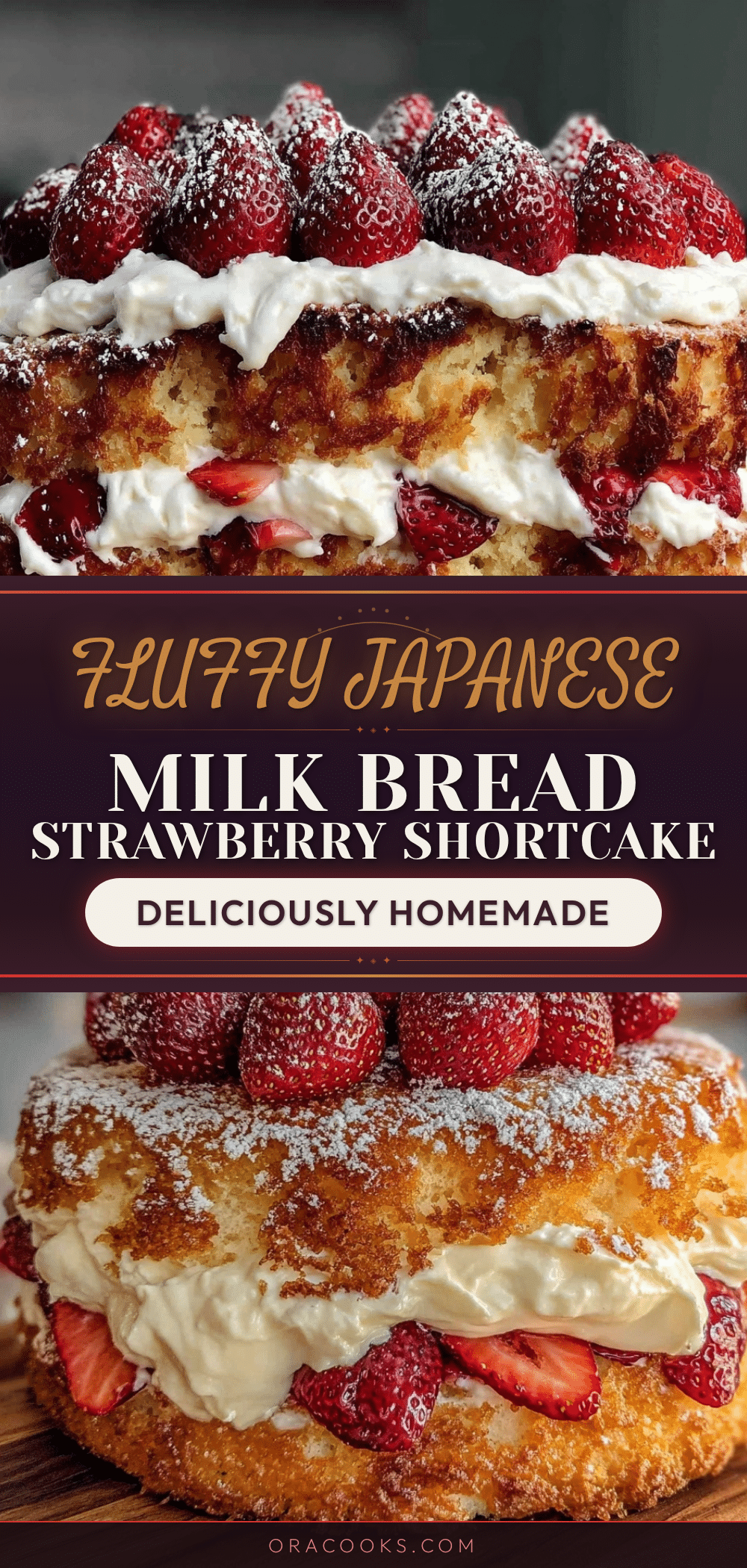 Japanese Milk Bread Strawberry Shortcake recipe