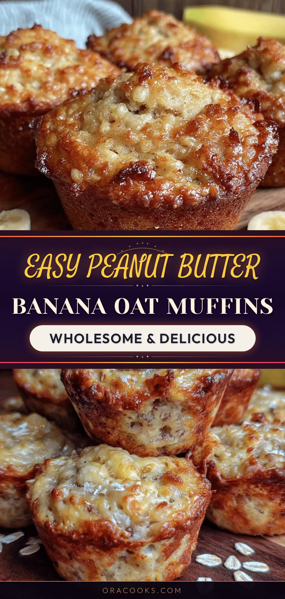 peanut butter banana oat mini muffins recipe