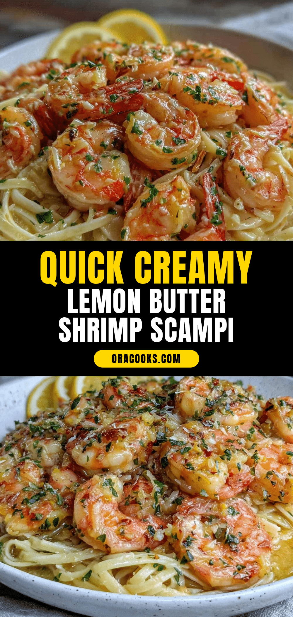 quick creamy lemon butter shrimp scampi recipe