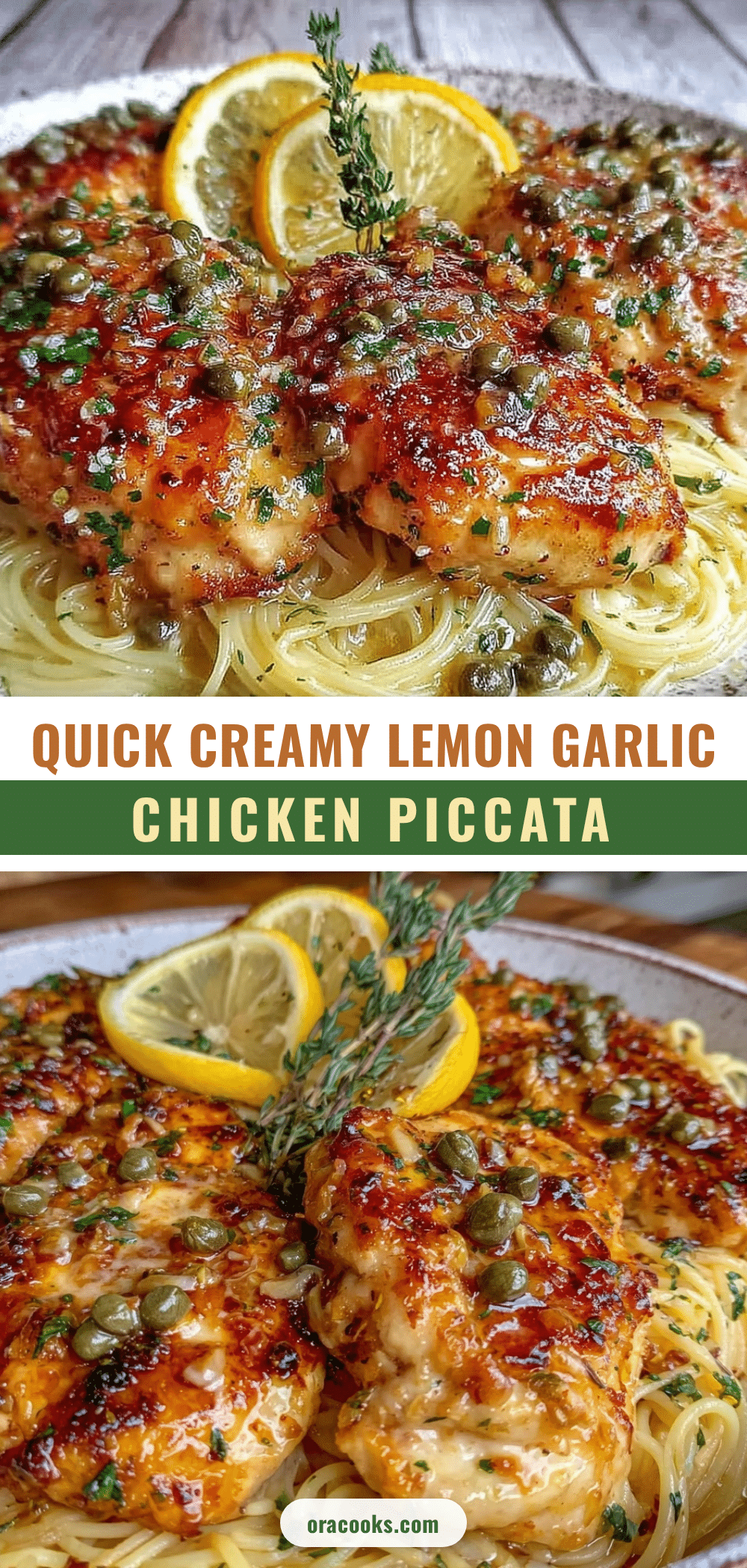 quick creamy lemon garlic chicken piccata recipe
