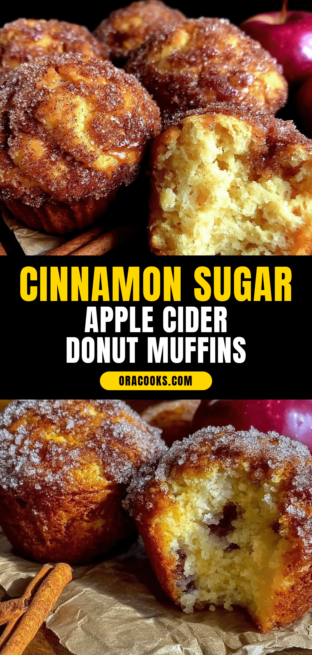 apple cider donut muffins recipe