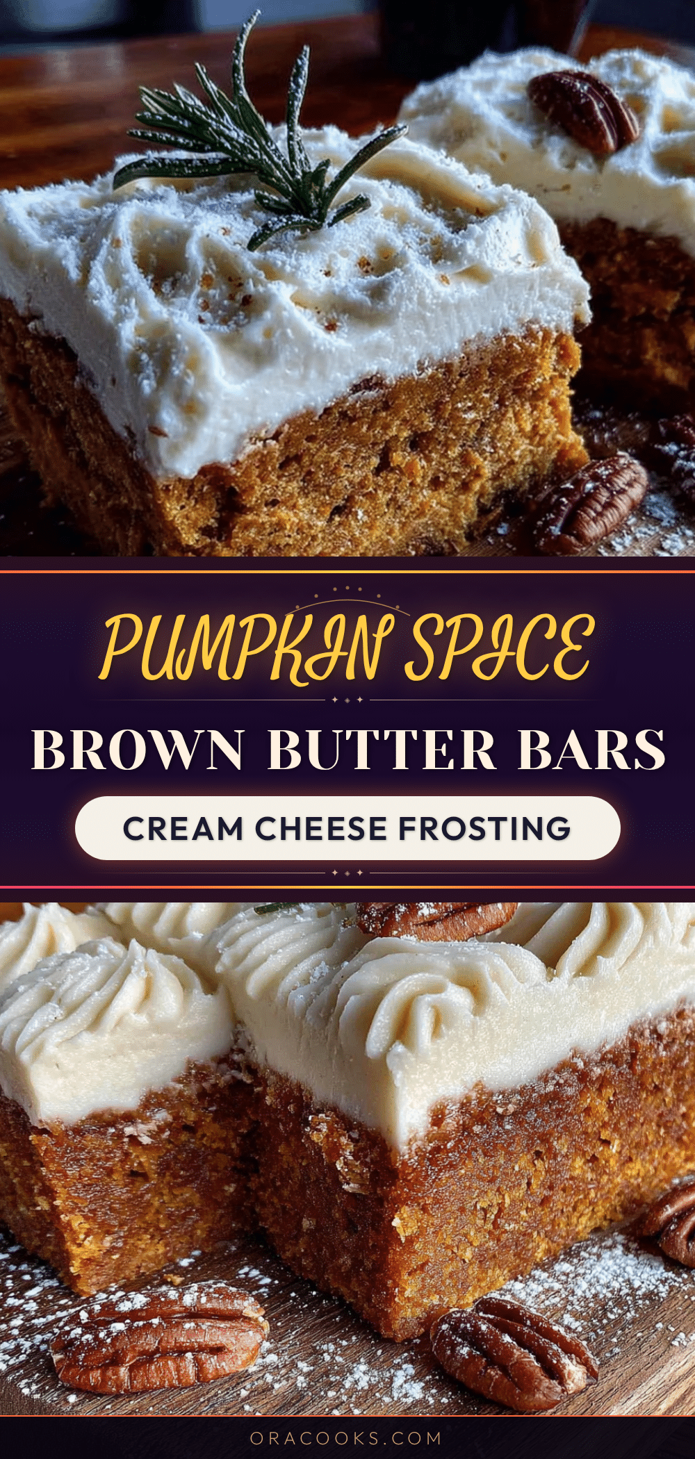 brown butter pumpkin bars with cream cheese frosting recipe