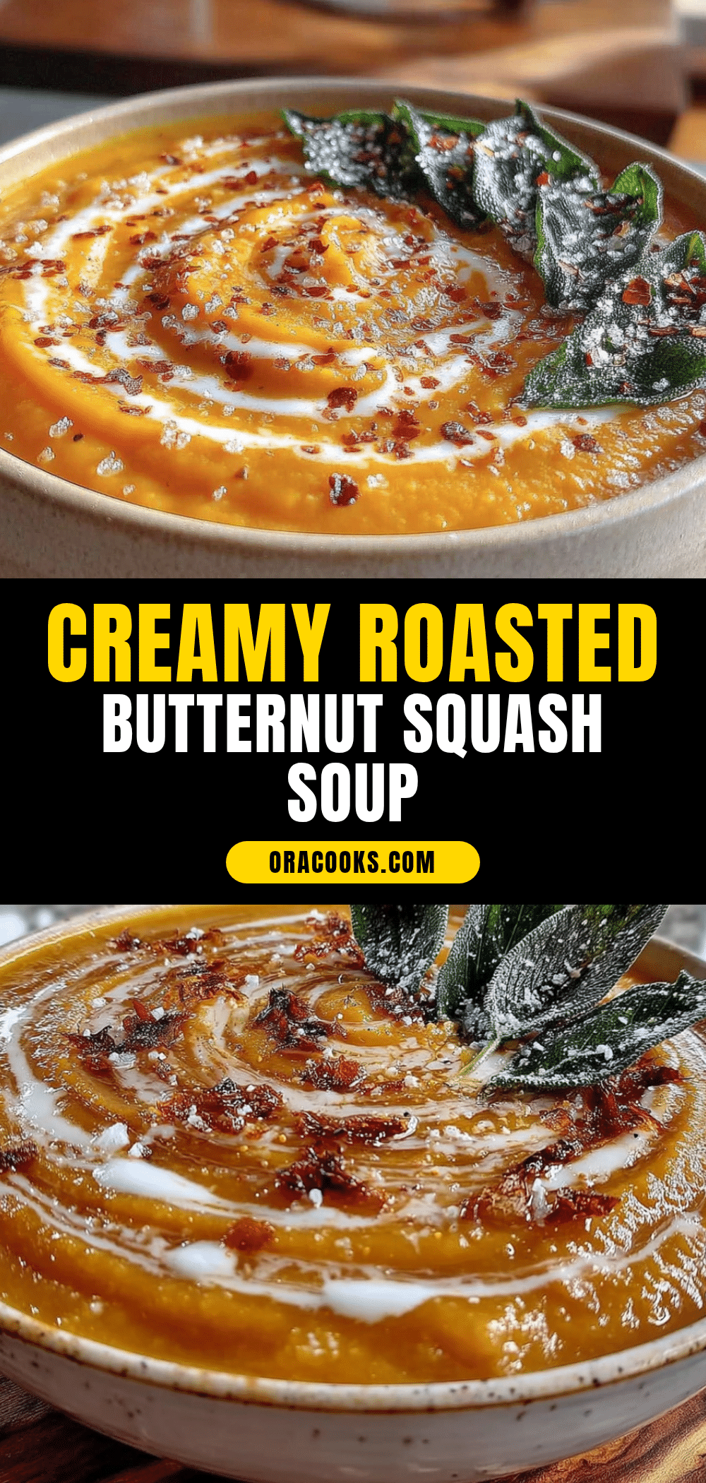 creamy butternut squash soup recipe