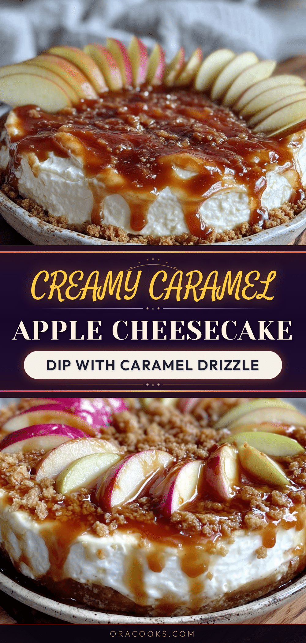creamy caramel apple cheesecake dip recipe