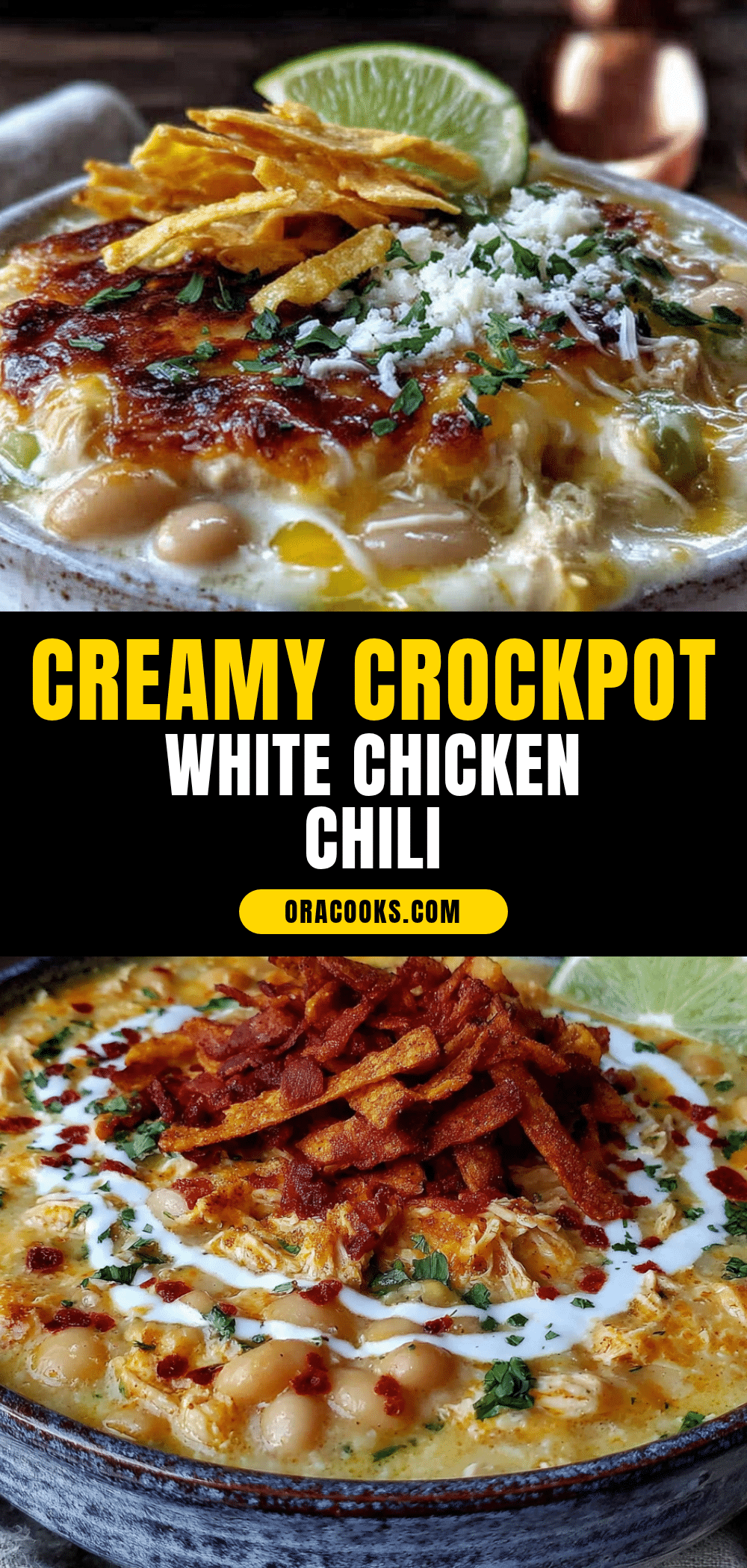 creamy crockpot white chicken chili with green chiles recipe