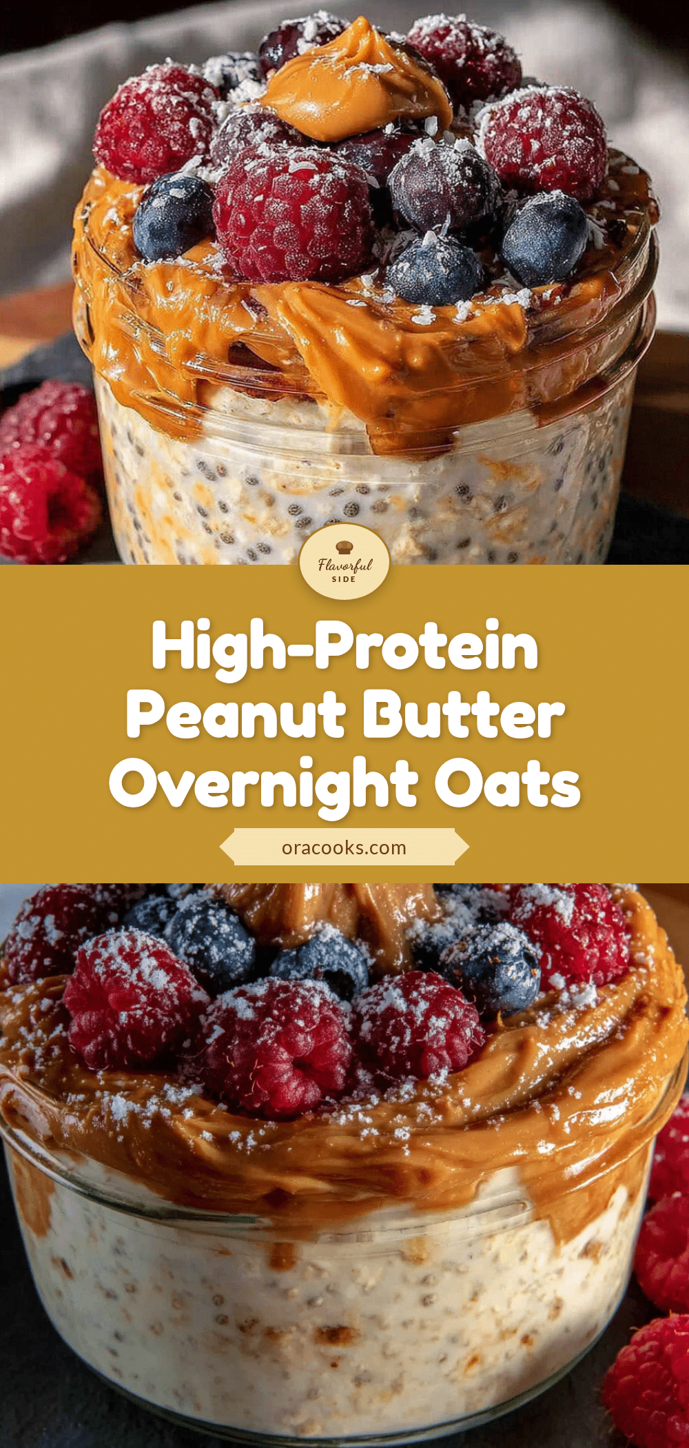 creamy high-protein peanut butter overnight oats recipe