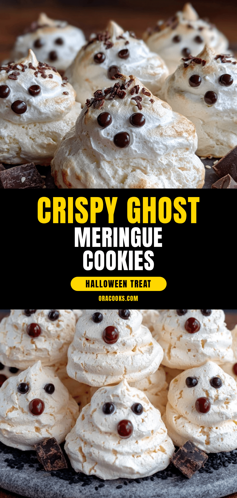 crispy ghost meringue cookies recipe