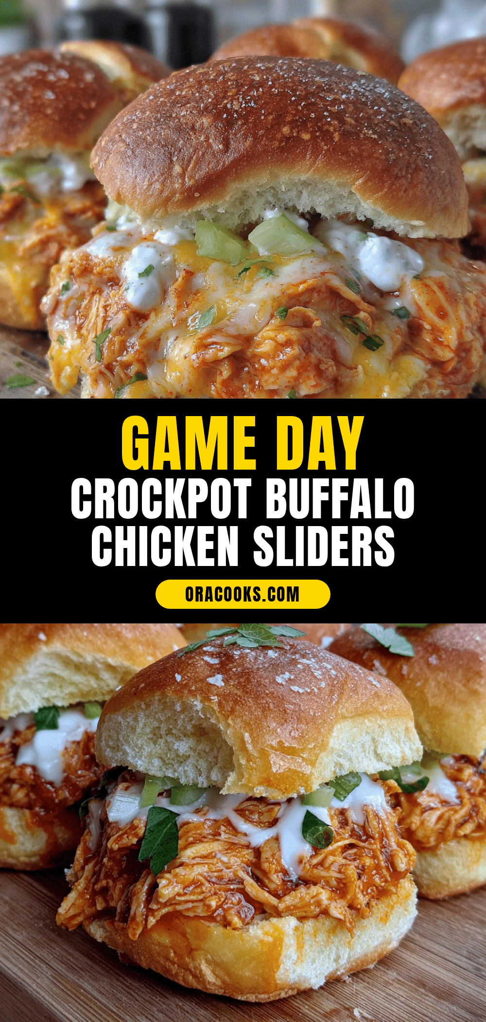 crockpot buffalo chicken sliders recipe