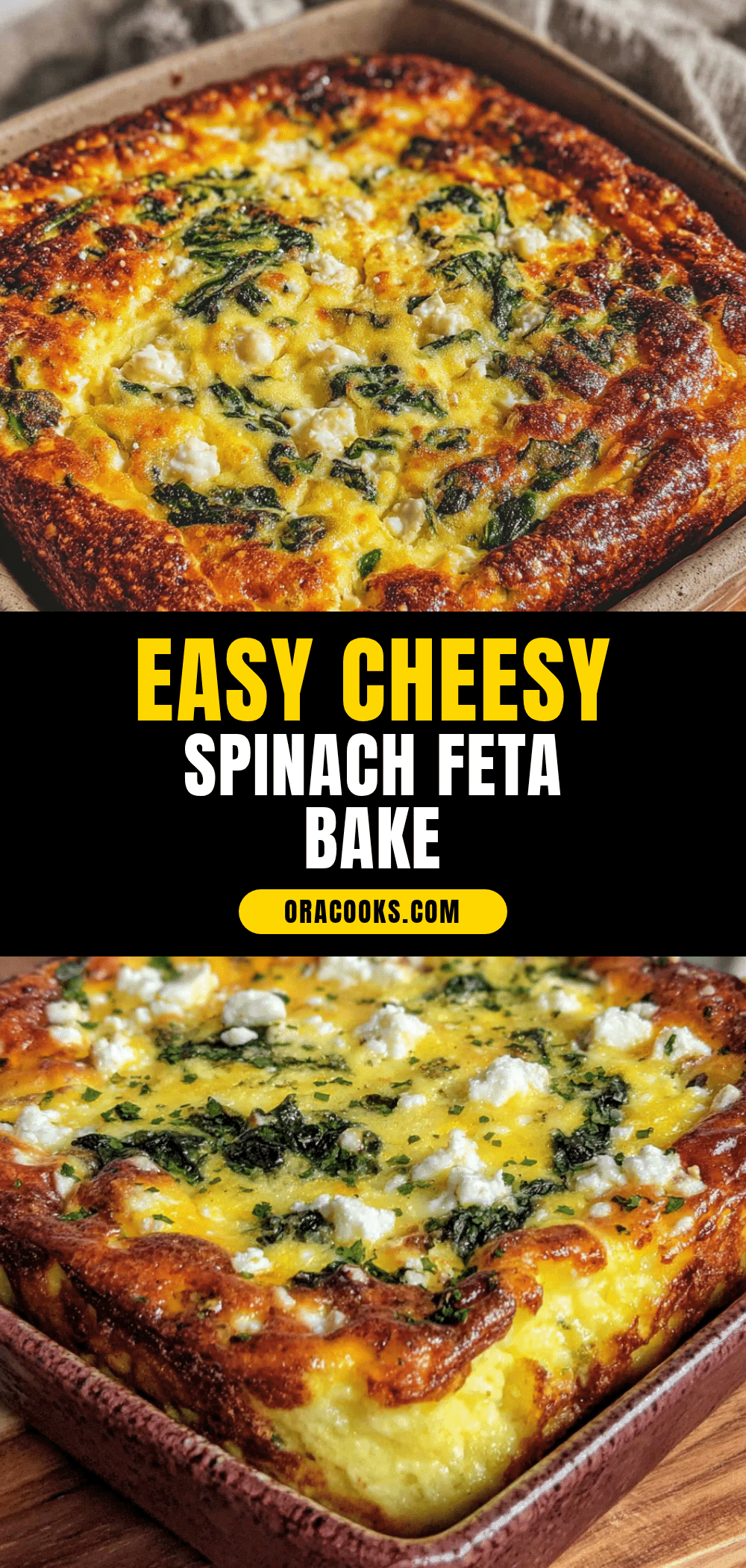 crustless spinach and feta breakfast casserole recipe