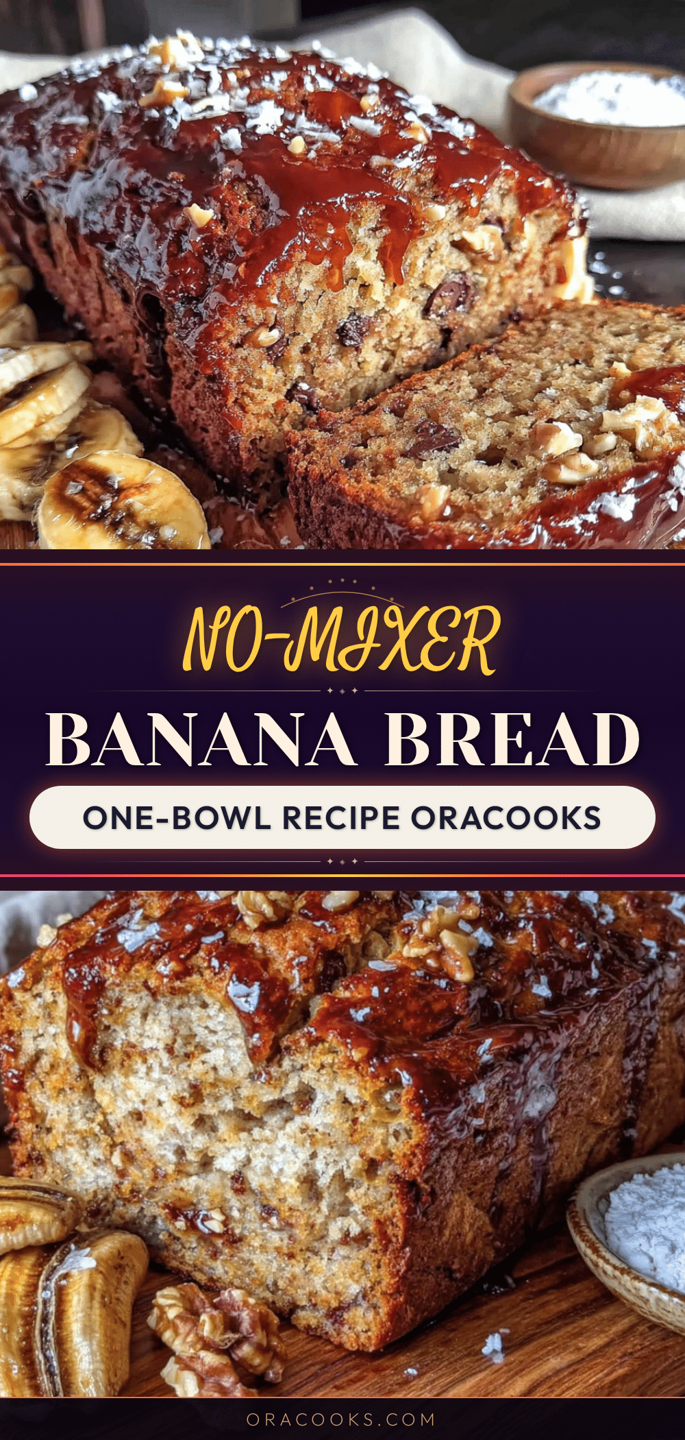 easy one-bowl banana bread recipe