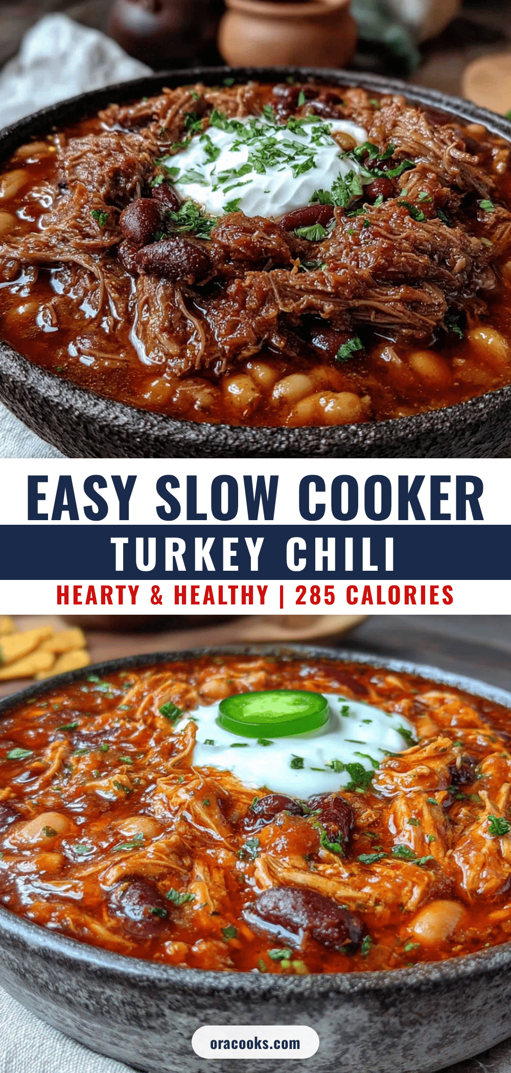 easy slow cooker turkey and bean chili recipe