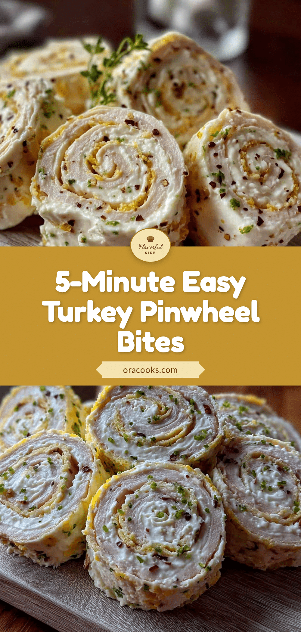 Easy Turkey Spinach Pinwheel Roll-Ups recipe
