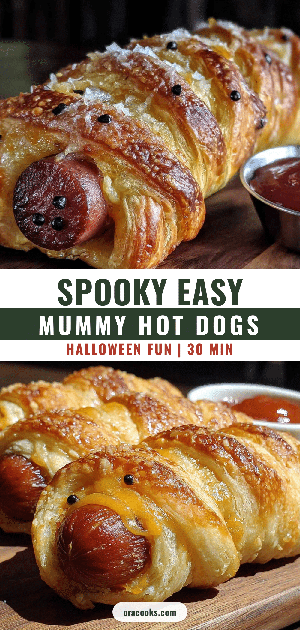 halloween mummy hot dogs recipe