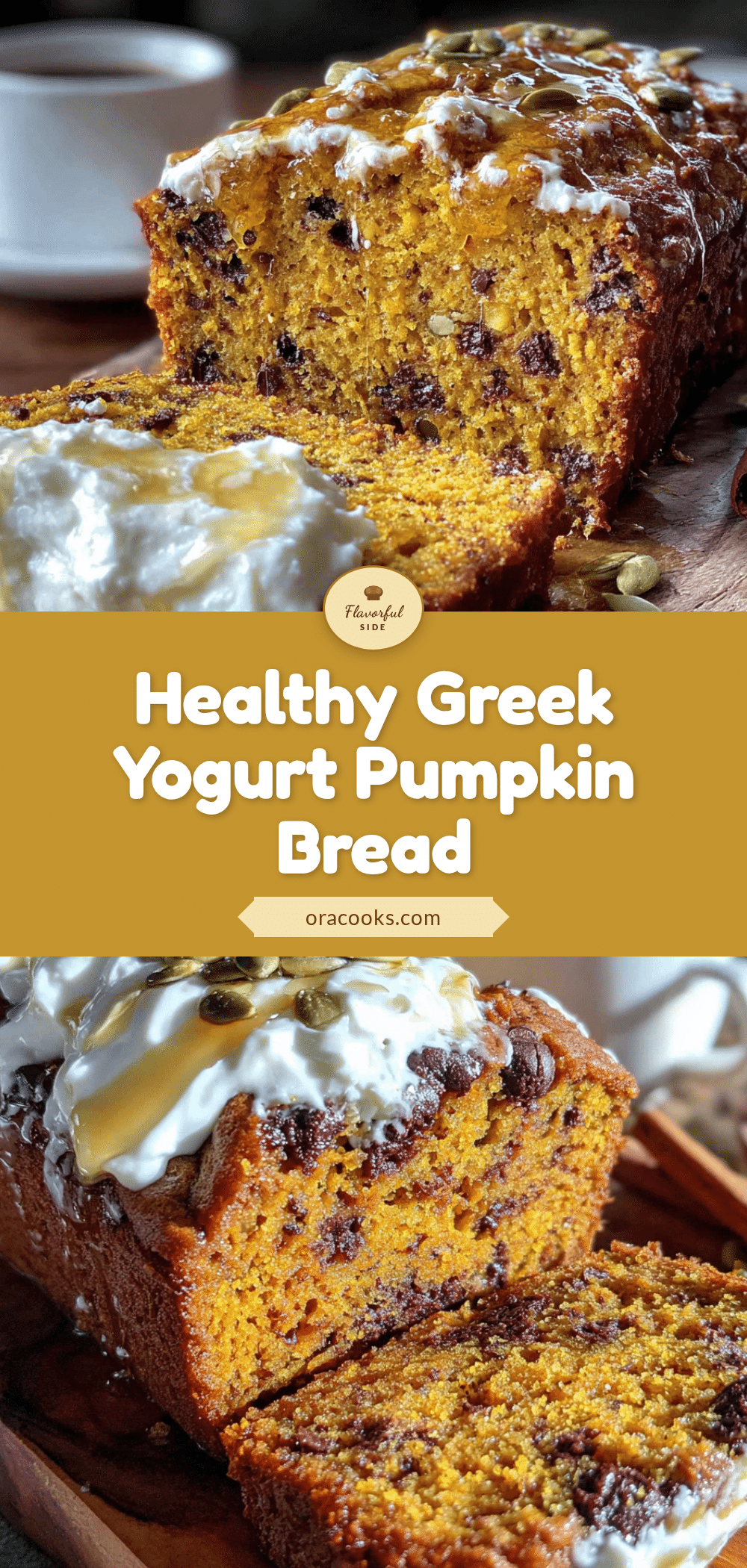 healthy pumpkin bread with greek yogurt recipe