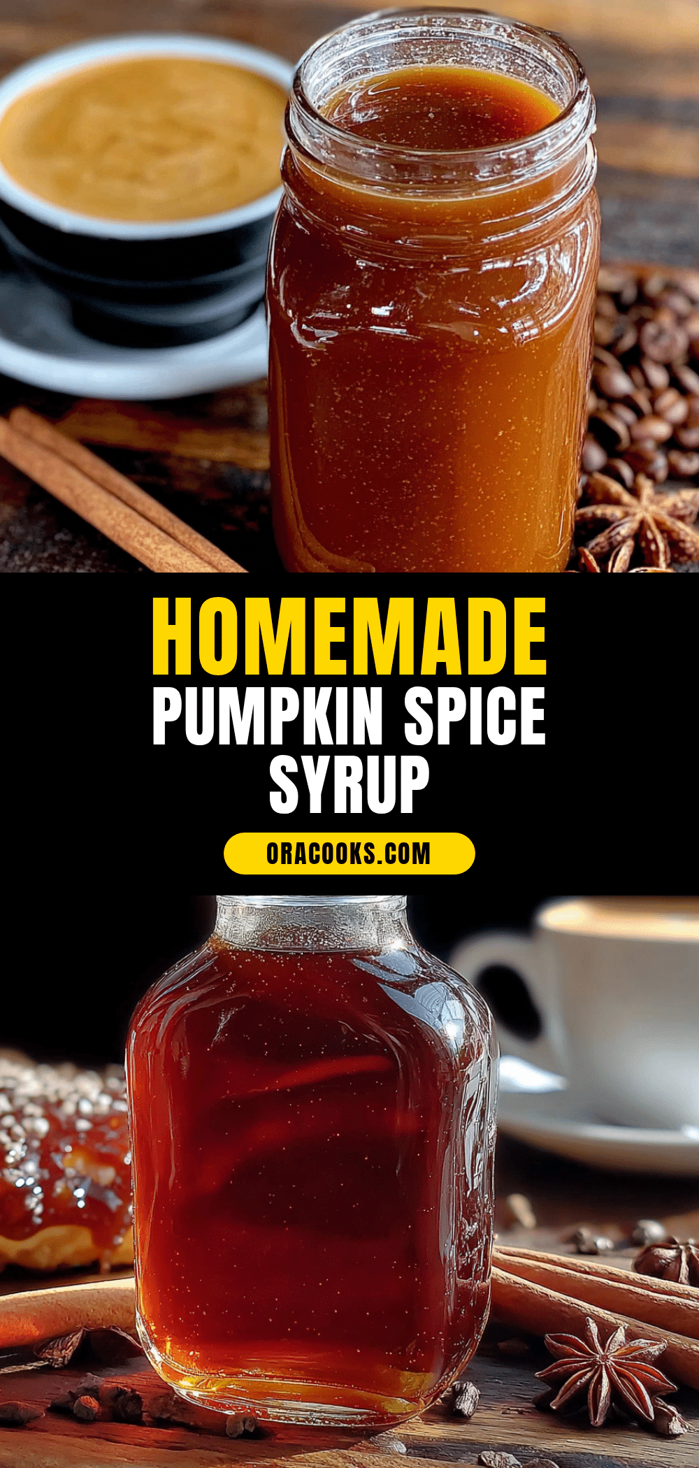 homemade pumpkin spice syrup for coffee recipe
