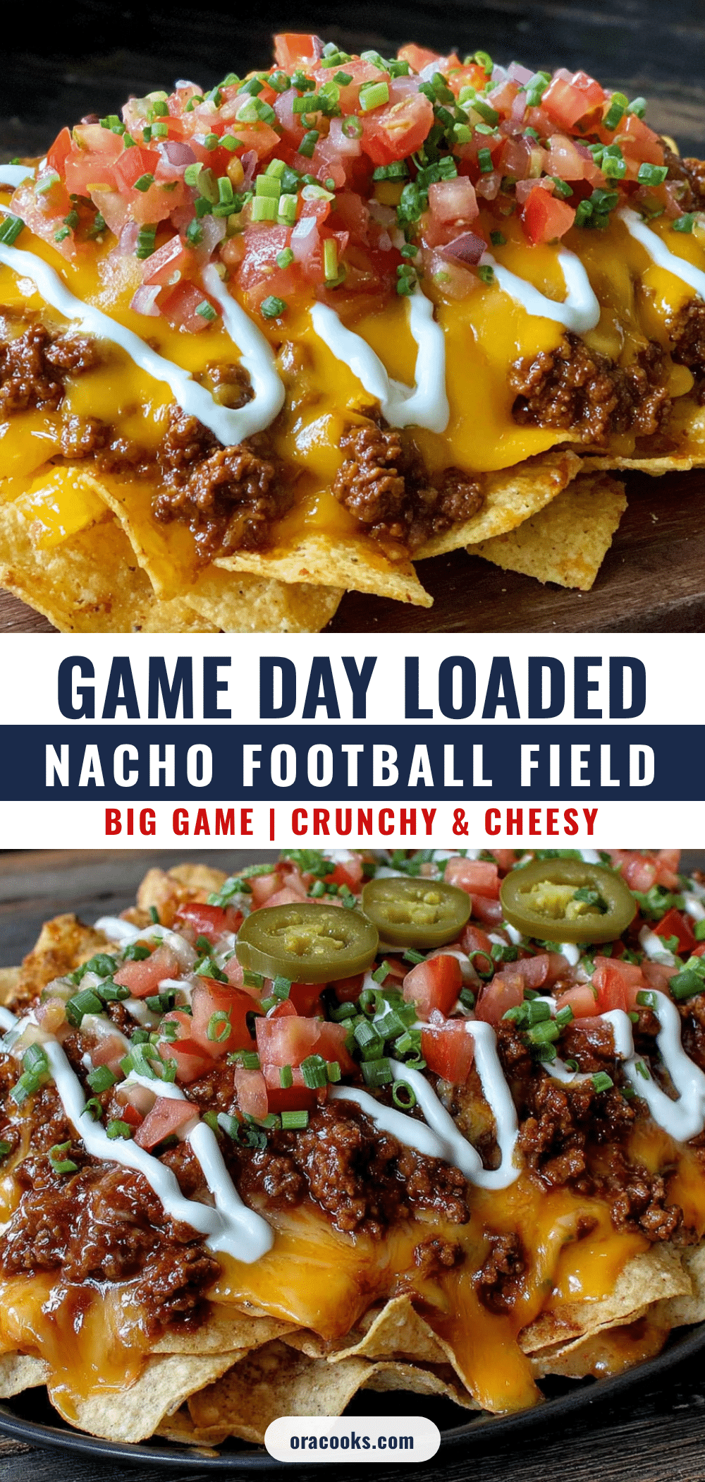 loaded nacho football field platter recipe