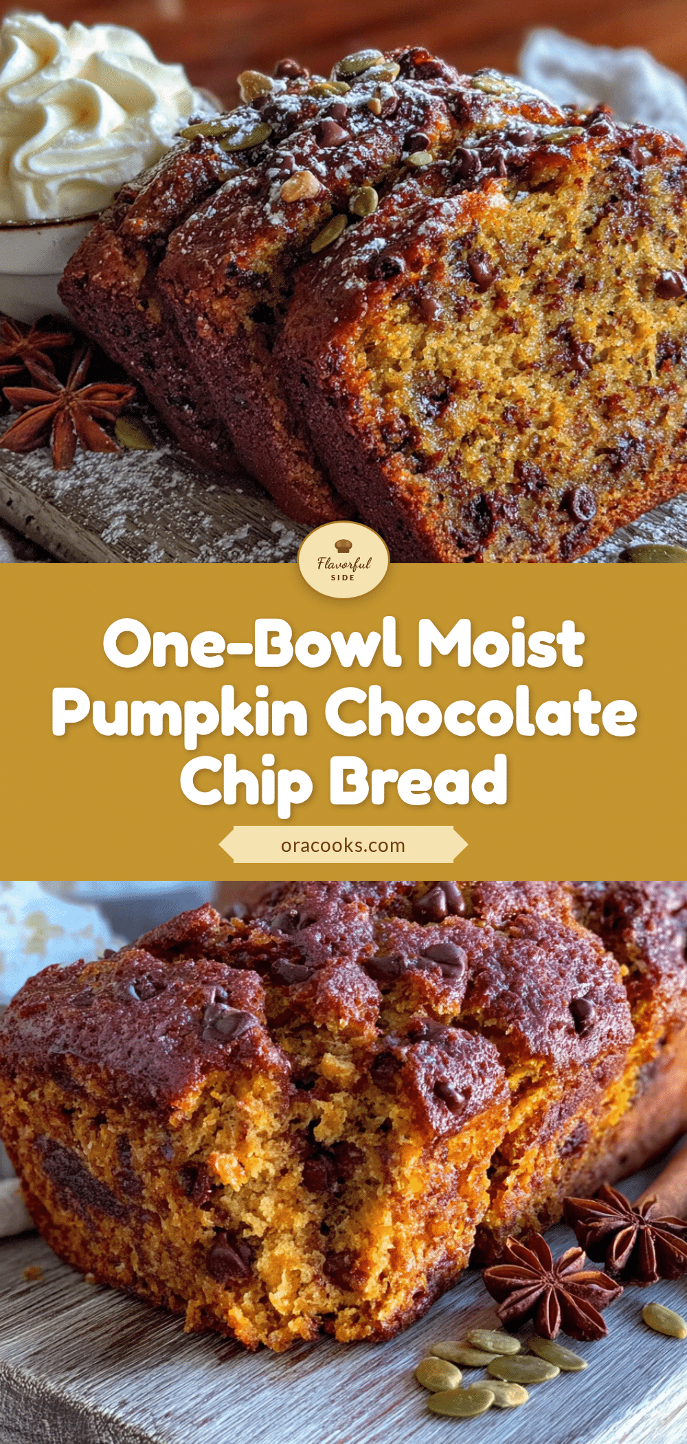 pumpkin chocolate chip bread recipe