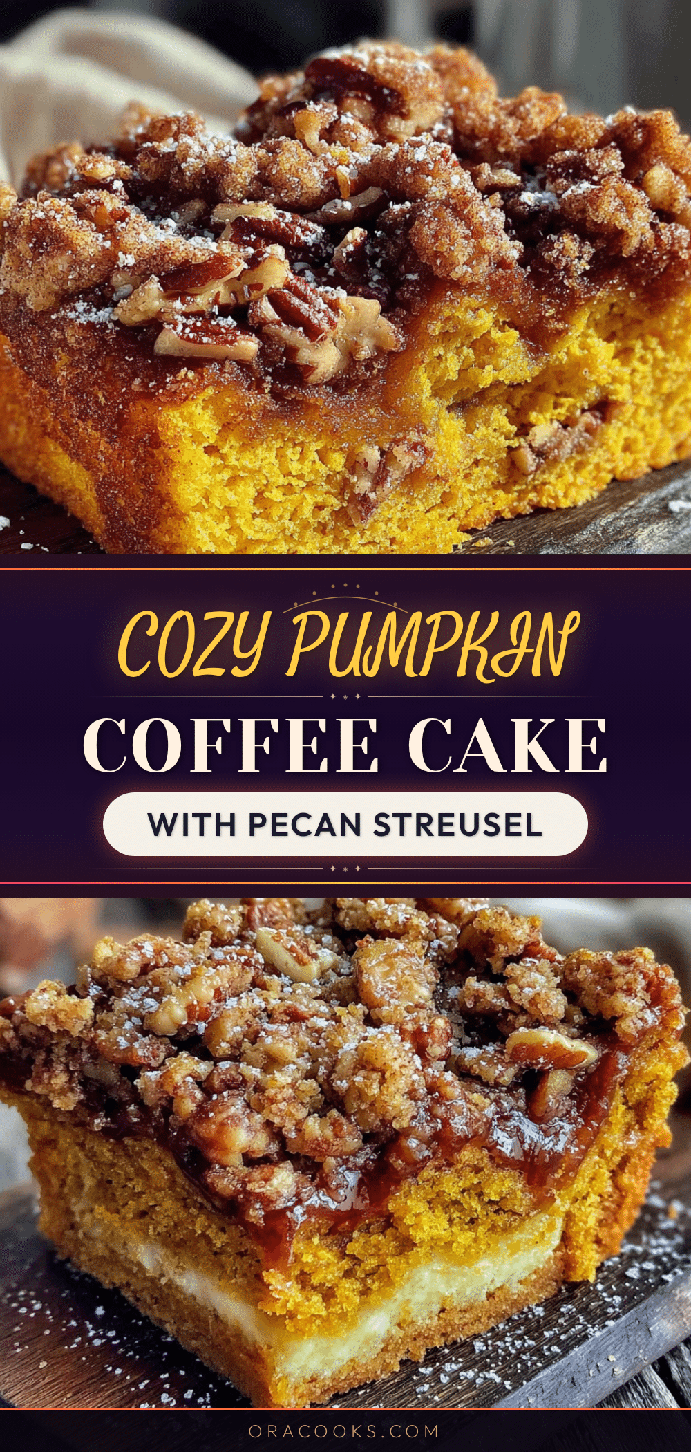 pumpkin coffee cake with pecan streusel recipe