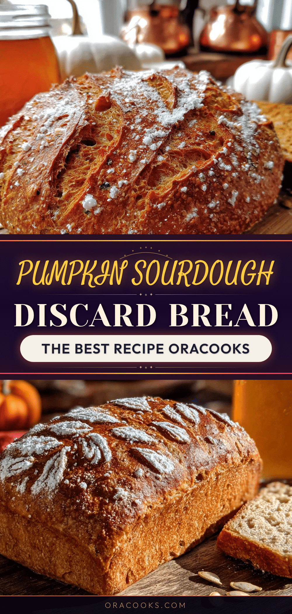 pumpkin sourdough discard bread recipe